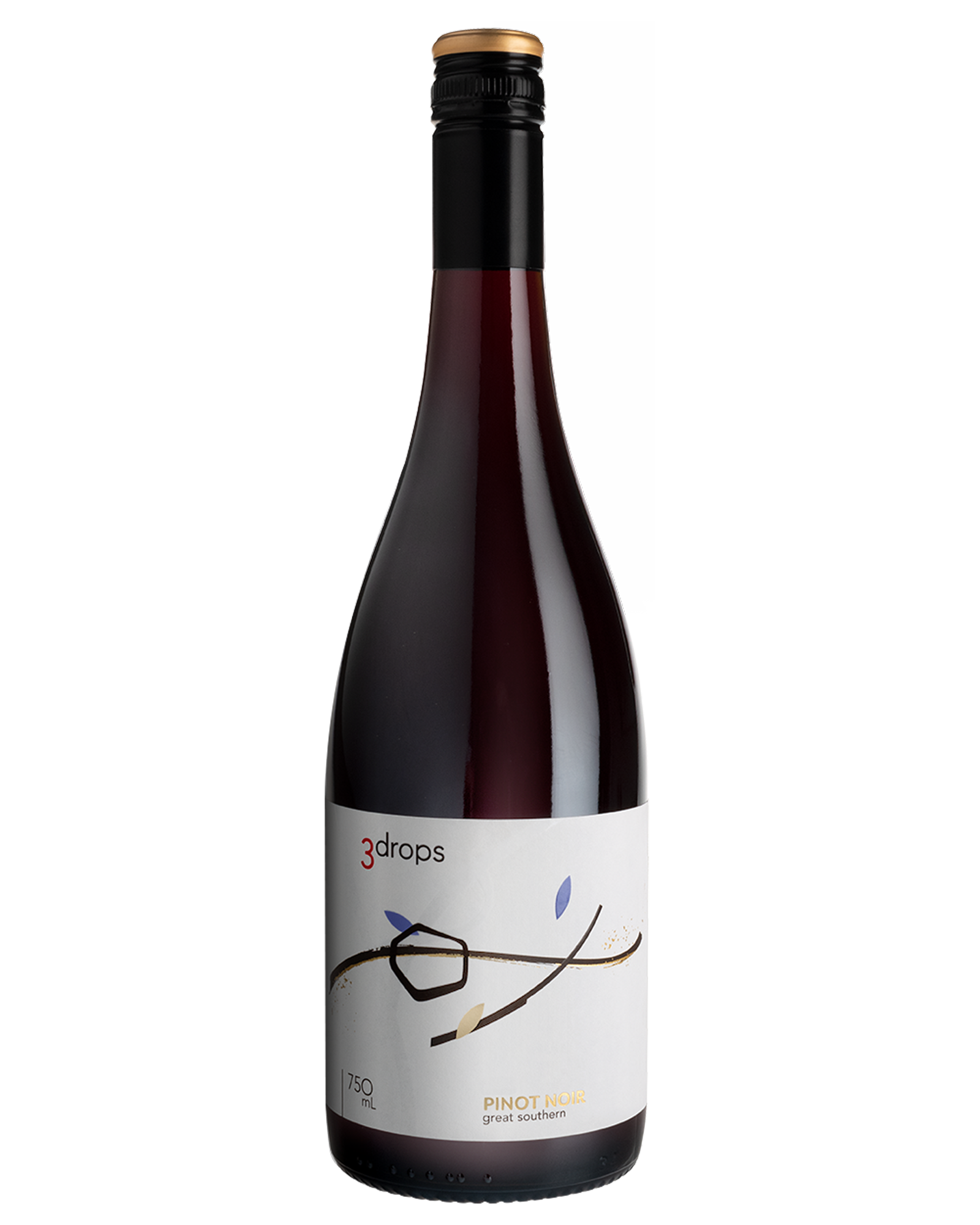 3 Drops Pinot Noir 2017 — PNG format 1600×2000 pixels