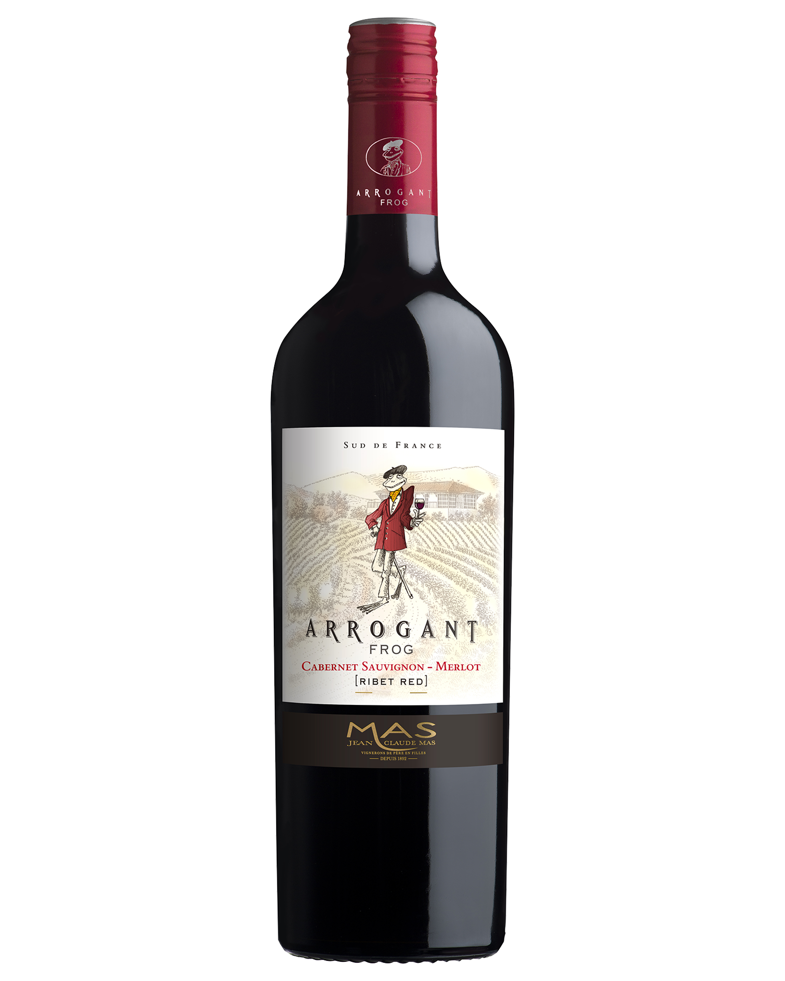 Arrogant Frog Ribet Red Cabernet Merlot — PNG format 1600×2000 pixels
