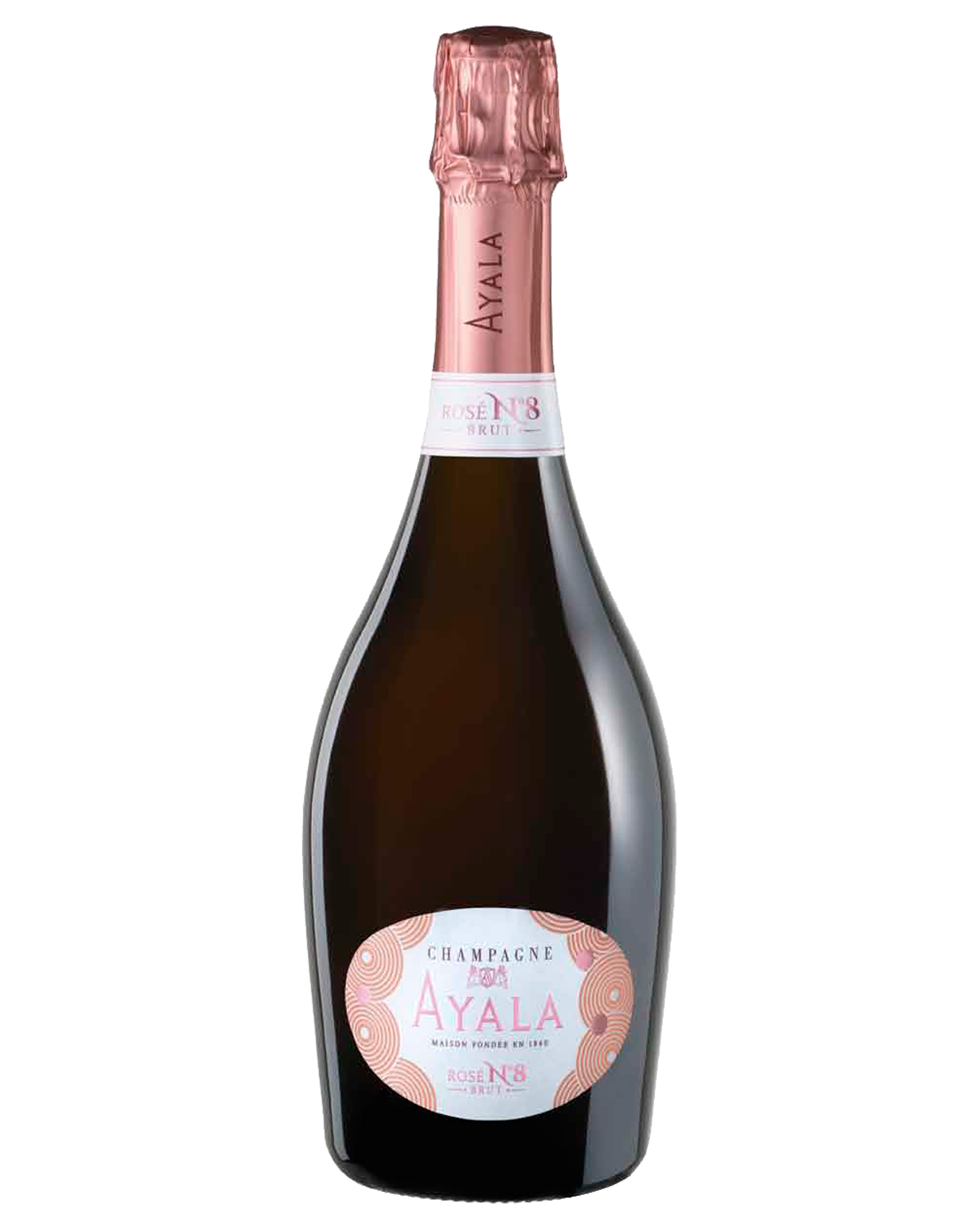 Ayala Rosé No.8 Champagne Brut — PNG format 1600×2000 pixels