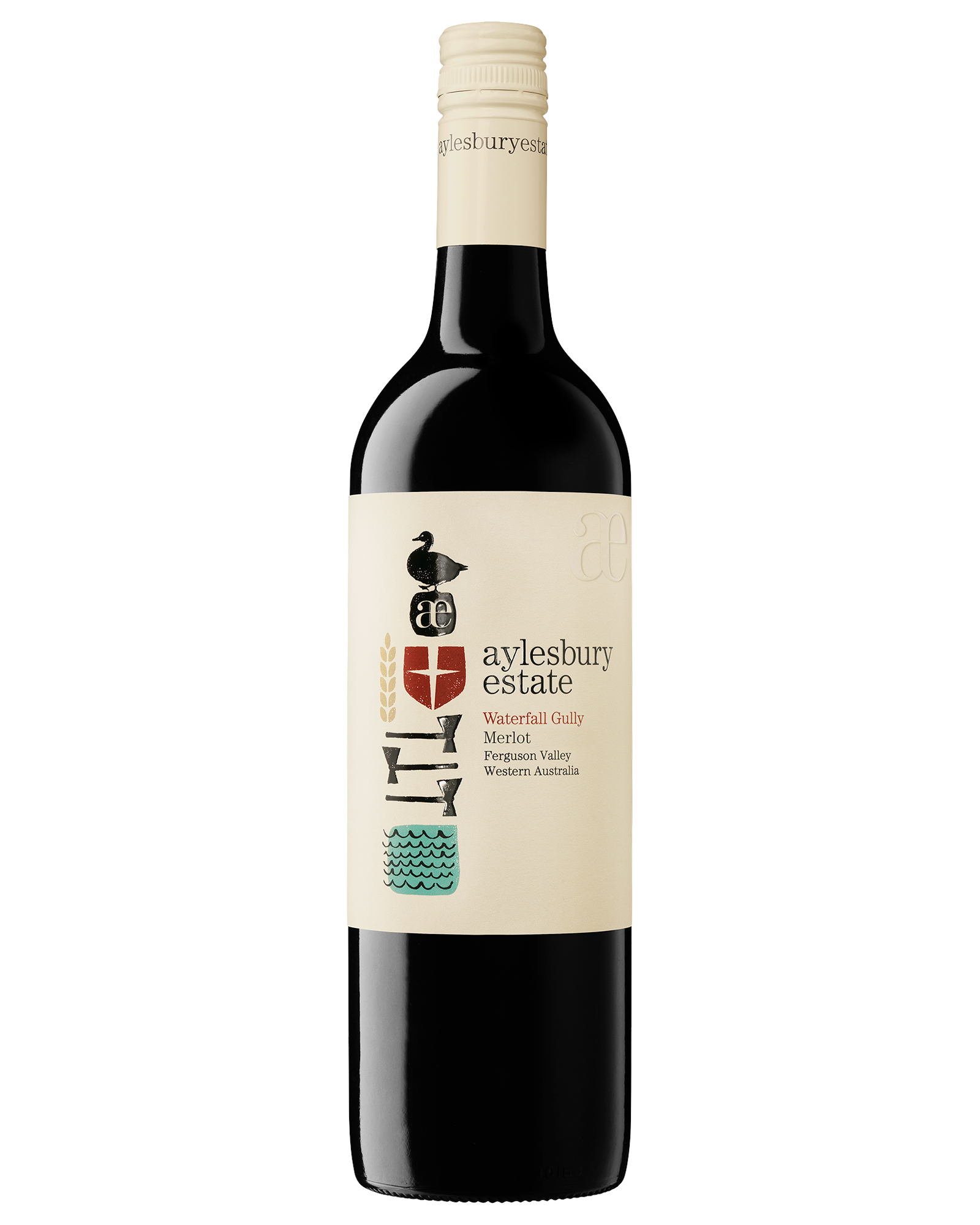 Aylesbury Estate Waterfall Gully Western Australia Merlot 2017 — PNG format 1600×2000 pixels