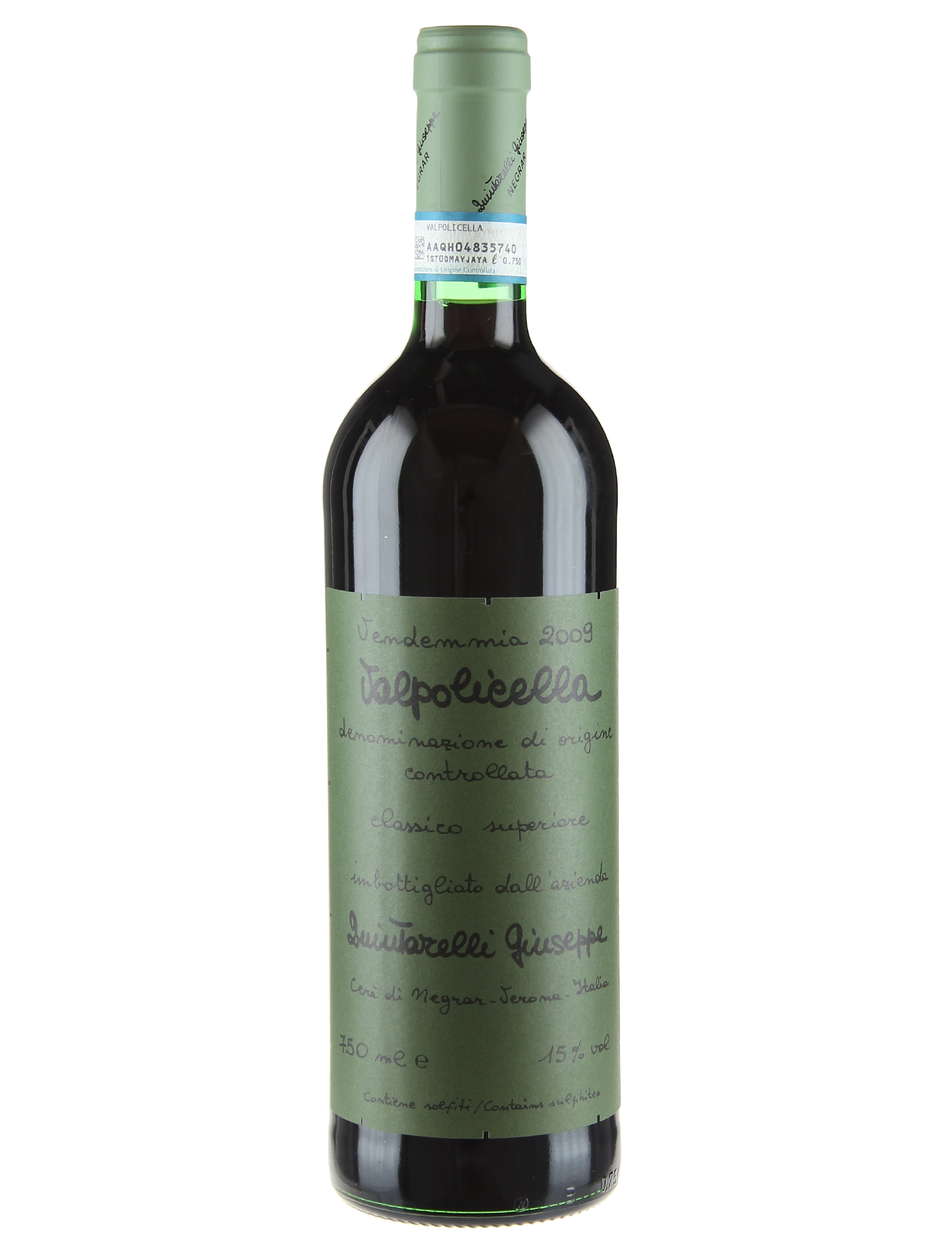 Azienda Agricola Giuseppe Quintarelli Valpolicella Classico Superiore 2011 — PNG format 1520×2000 pixels