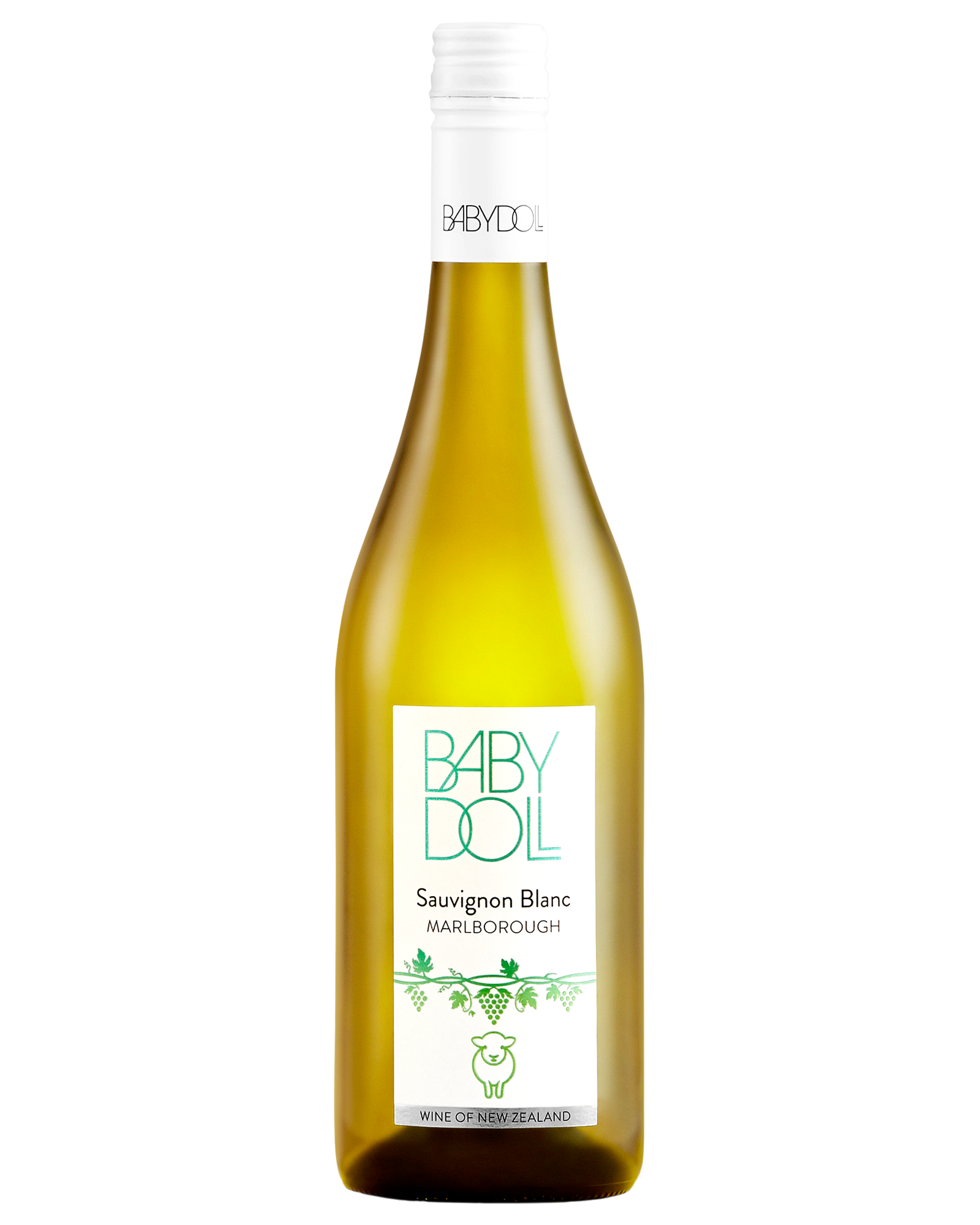 Babydoll Marlborough Sauvignon Blanc — PNG format 1600×2000 pixels