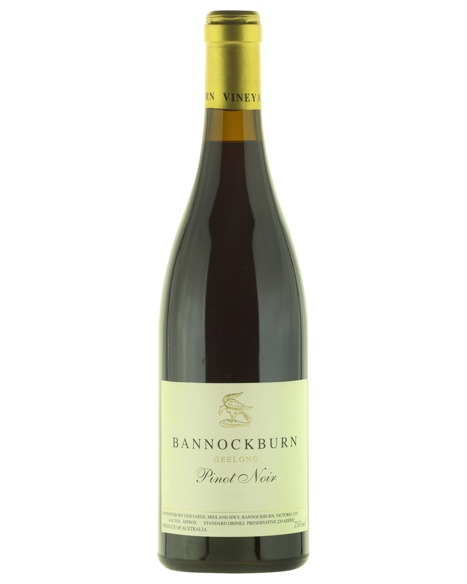 Bannockburn Pinot Noir — PNG format 1600×2000 pixels