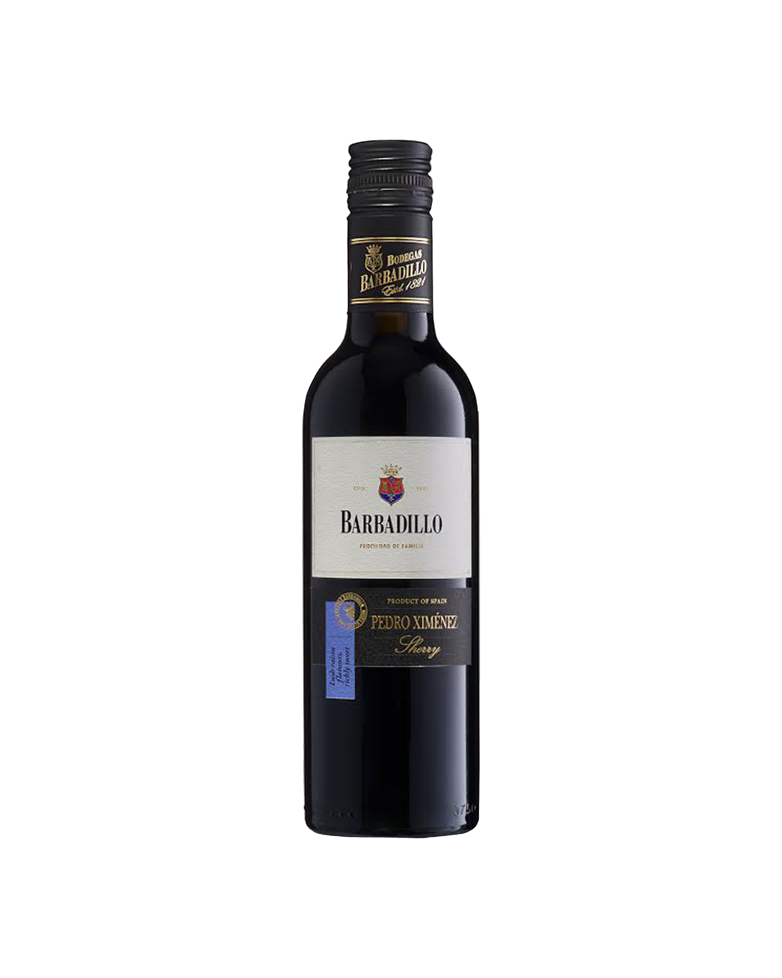 Barbadillo Pedro Ximinez 375mL — PNG format 1600×2000 pixels