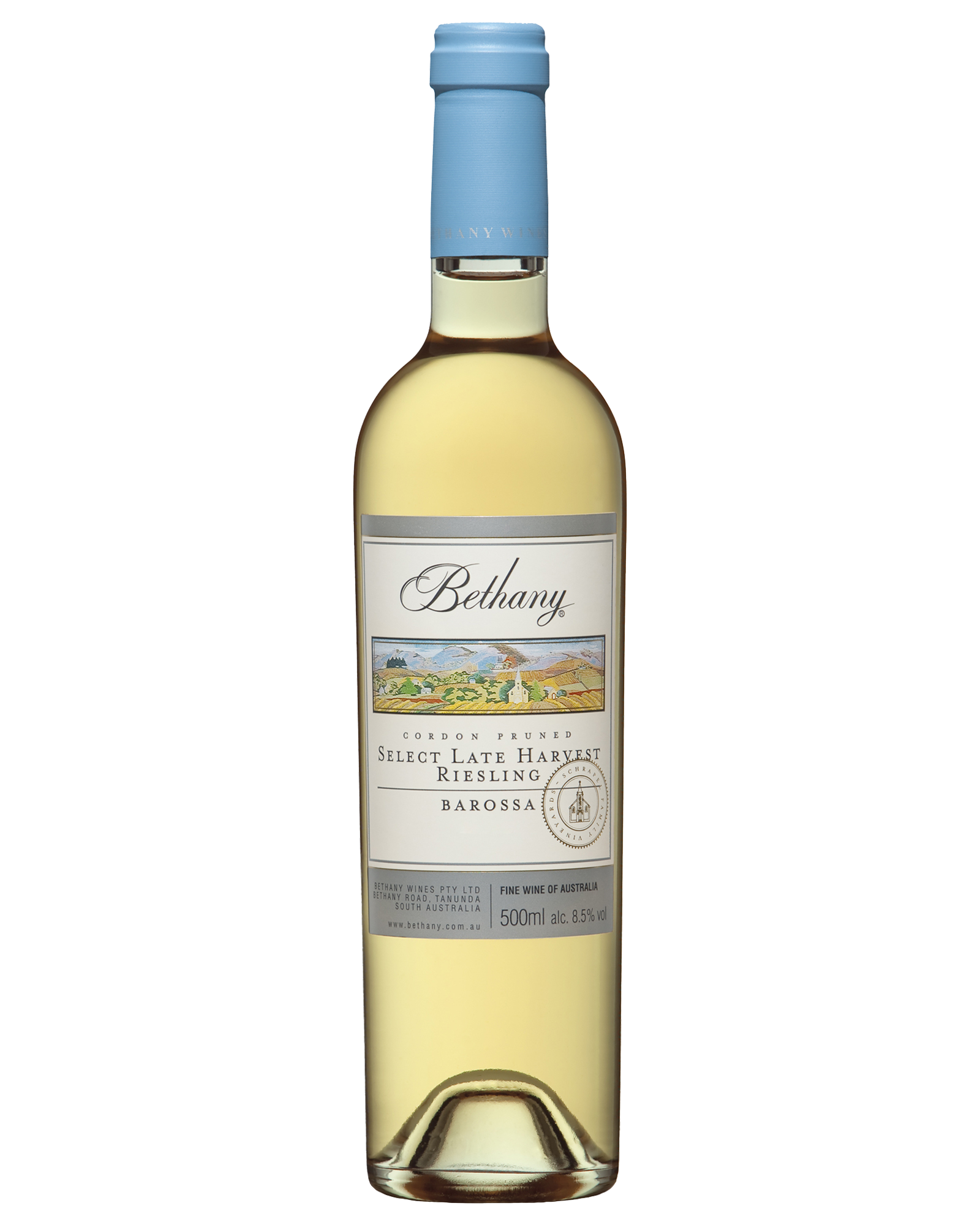 Bethany Late Harvest Riesling 500mL — PNG format 1600×2000 pixels