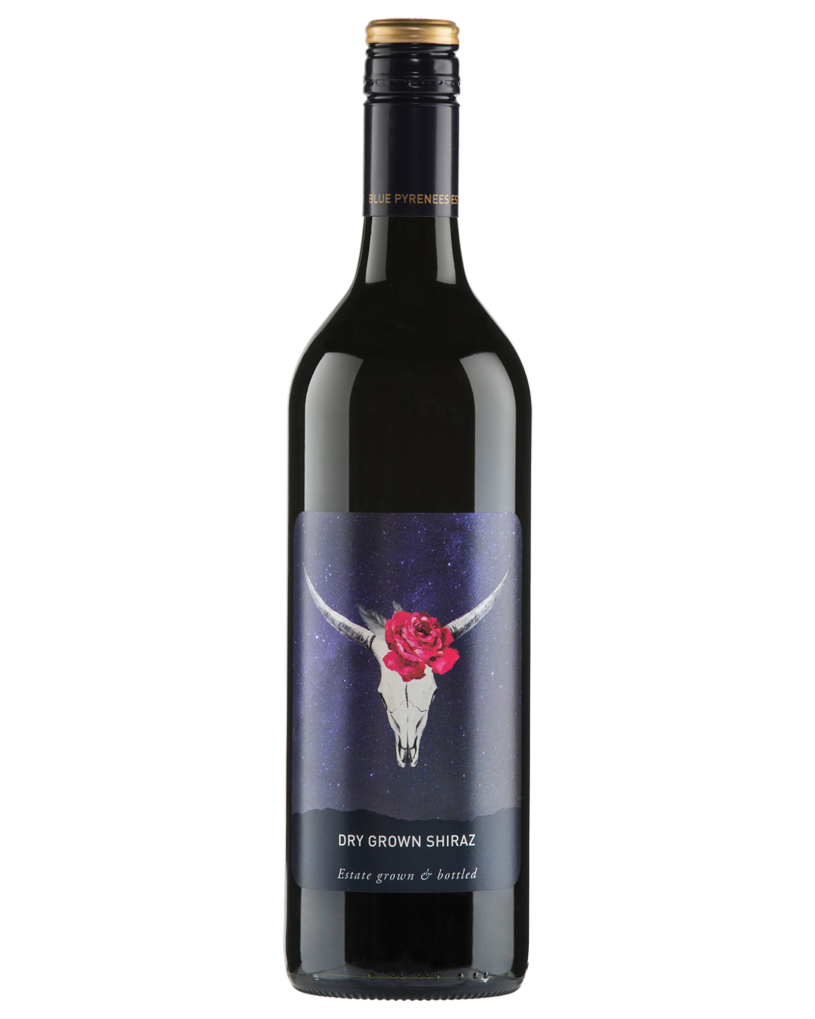 Blue Pyrenees Estate Dry Grown Shiraz — PNG format 1600×2000 pixels