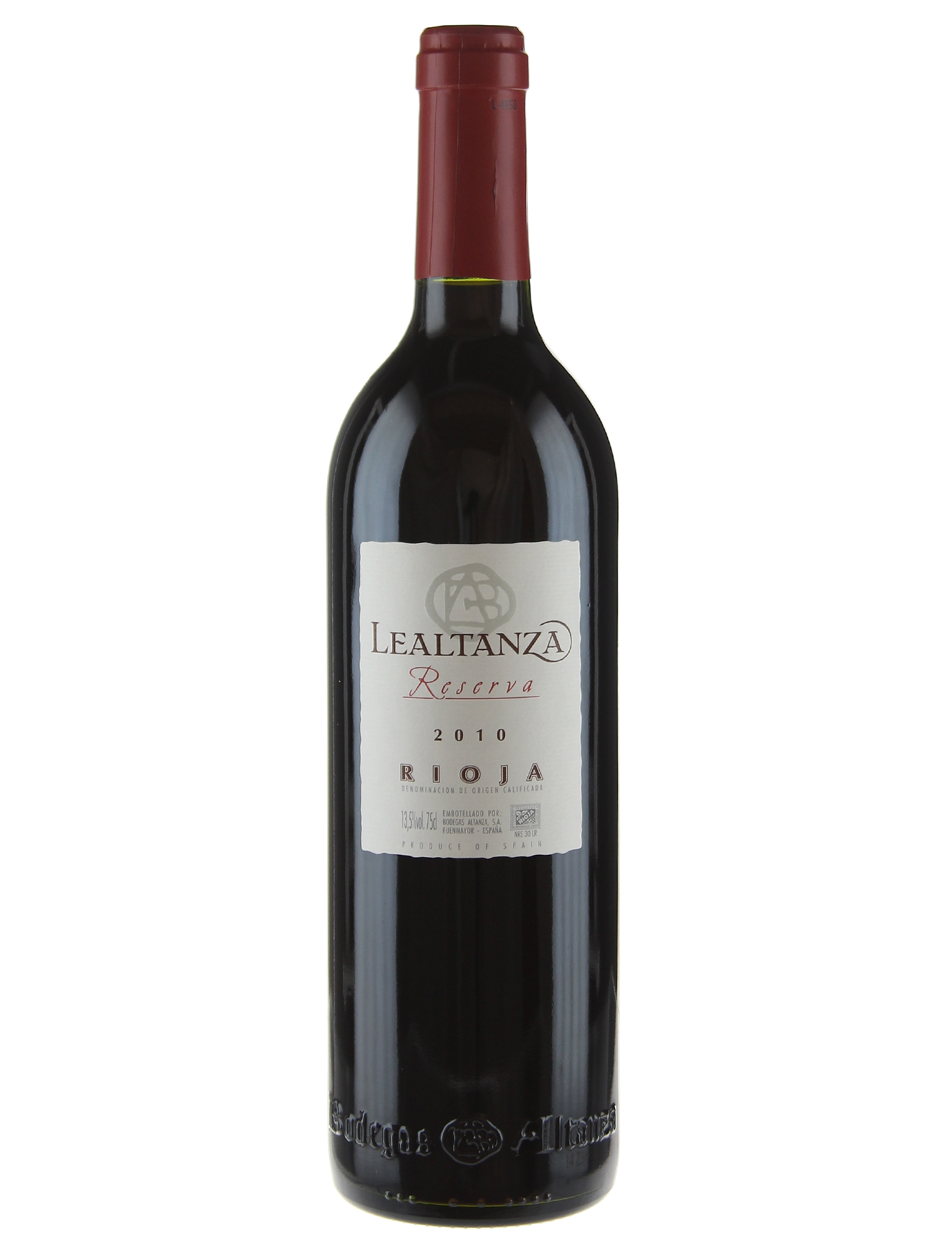 Bodegas Altanza Lealtanza Reserva 2010 — PNG format 1520×2000 pixels