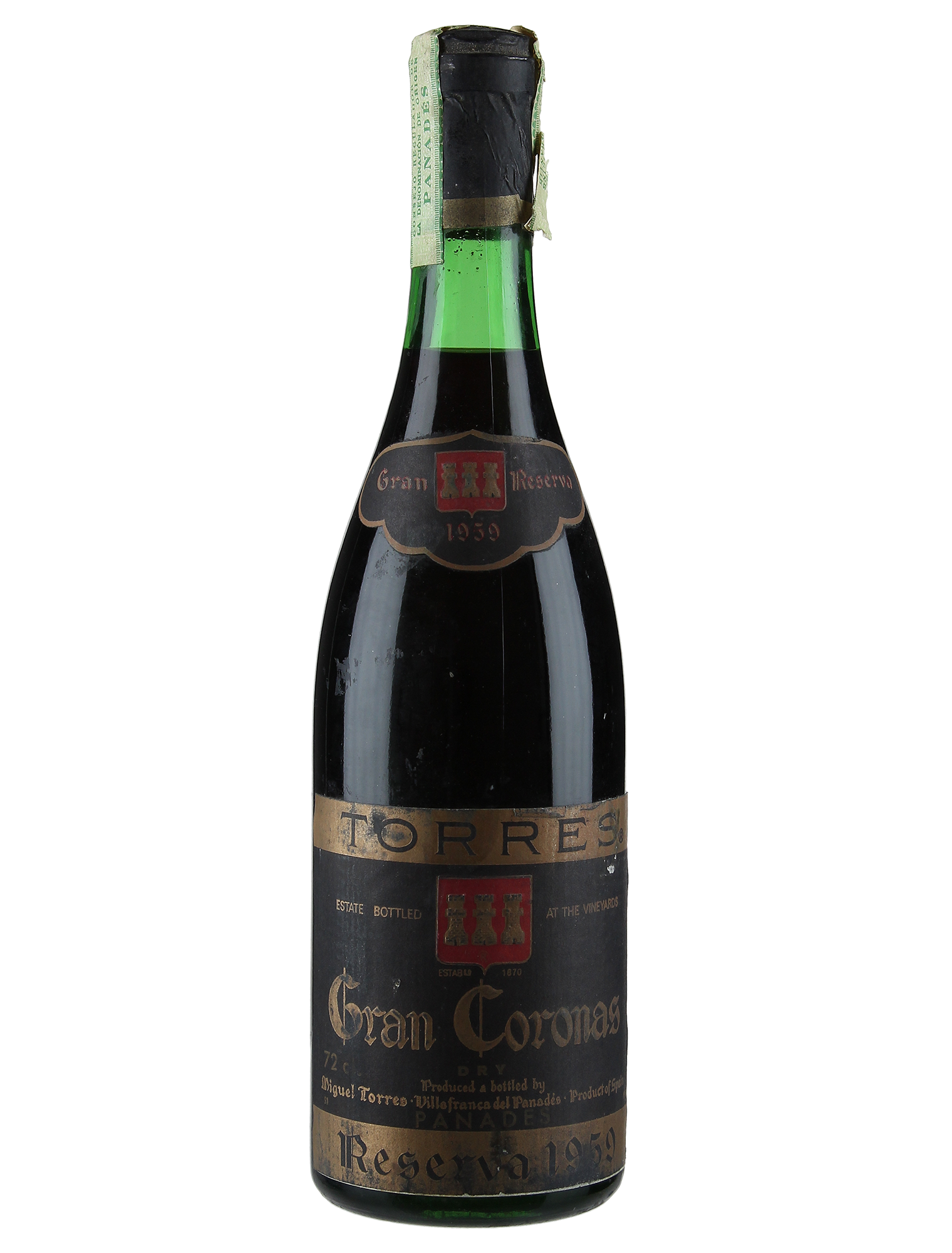 Bodegas Miguel Torres Gran Coronas Reserva 1959 — PNG format 1520×2000 pixels