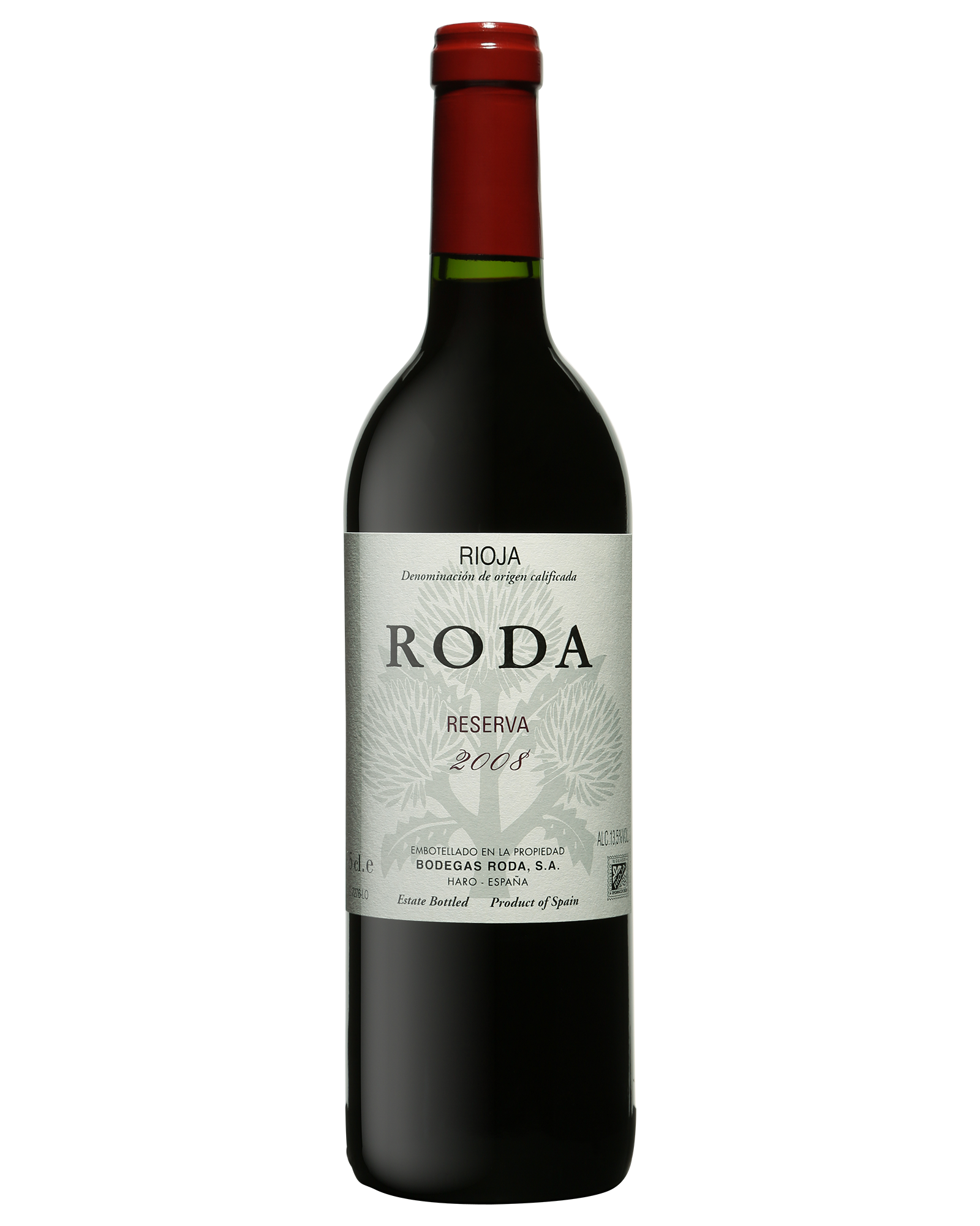 Bodegas Roda Roda Reserva 2012 Tempranillo-Garnacha — PNG format 1600×2000 pixels