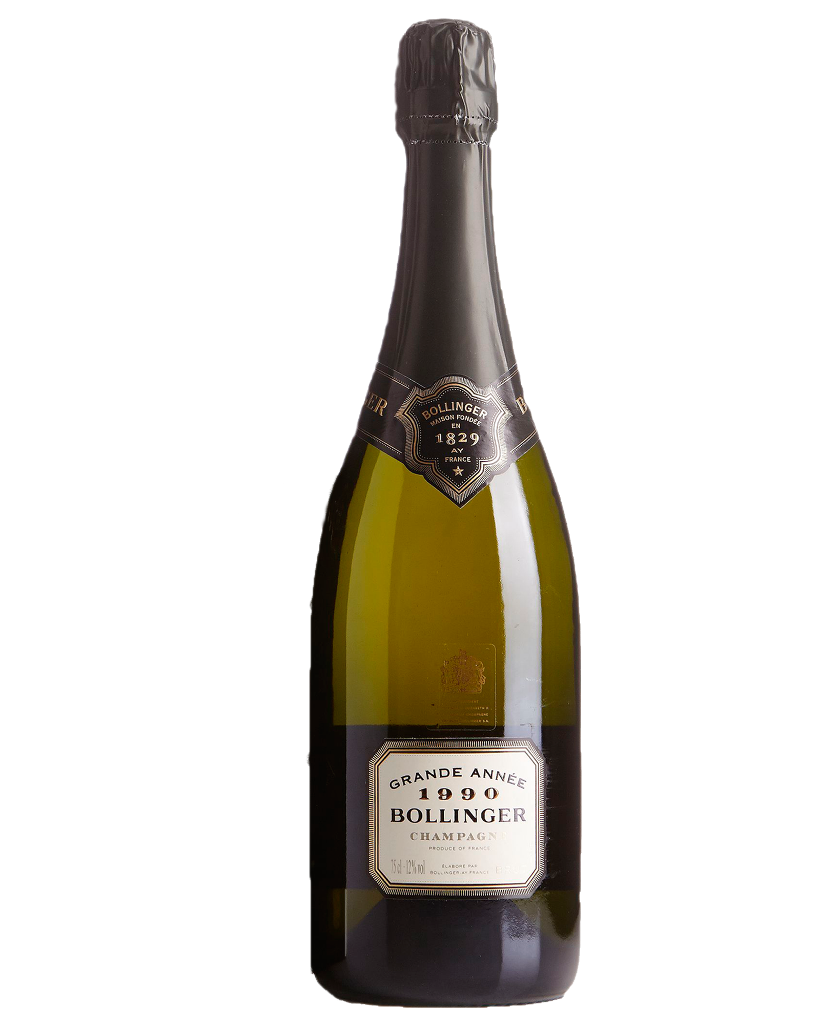 Bollinger Grande Ann&eacute;e Champagne 1990 — PNG format 1600×2000 pixels