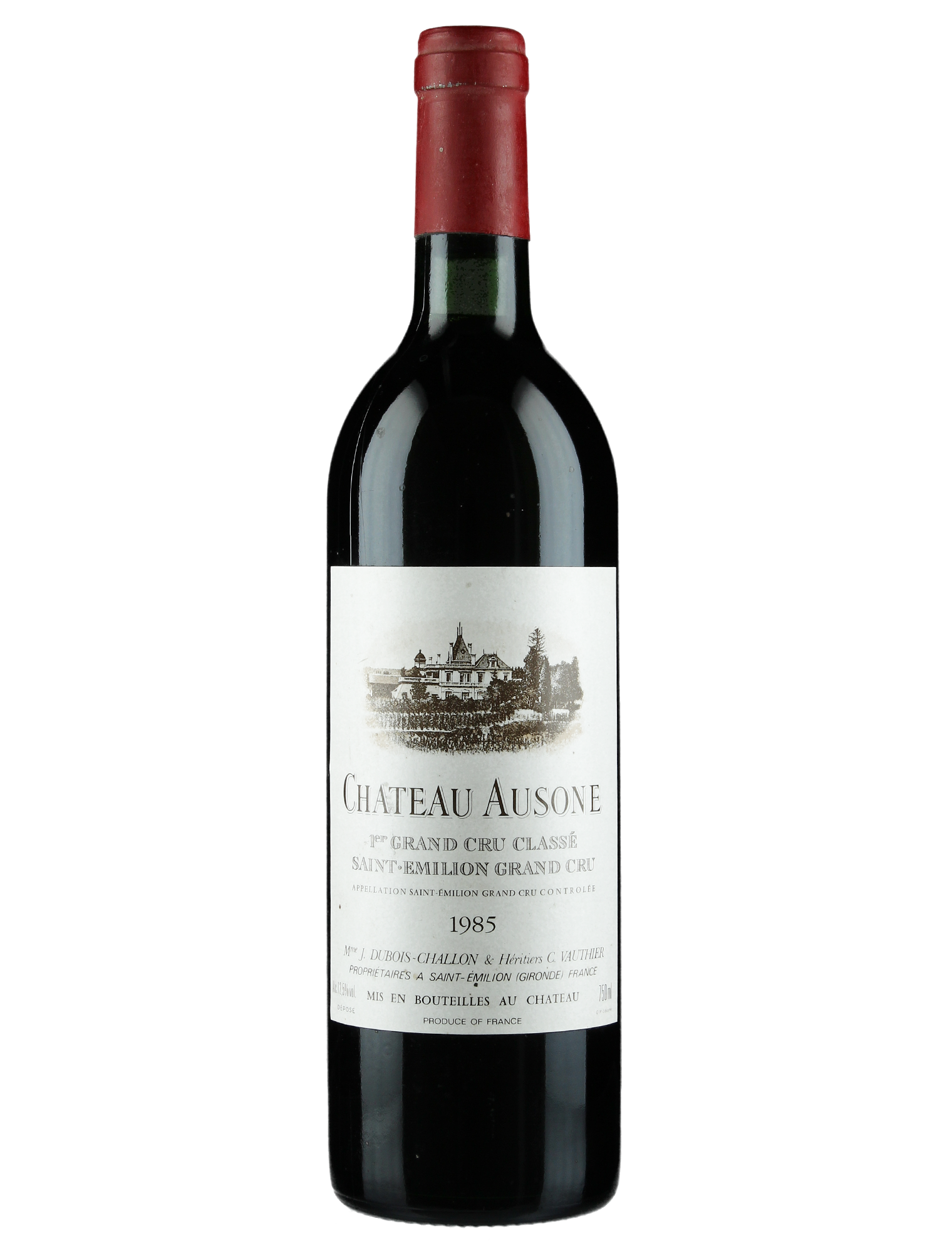 Château Ausone Château Ausone 1986 — PNG format 1520×2000 pixels
