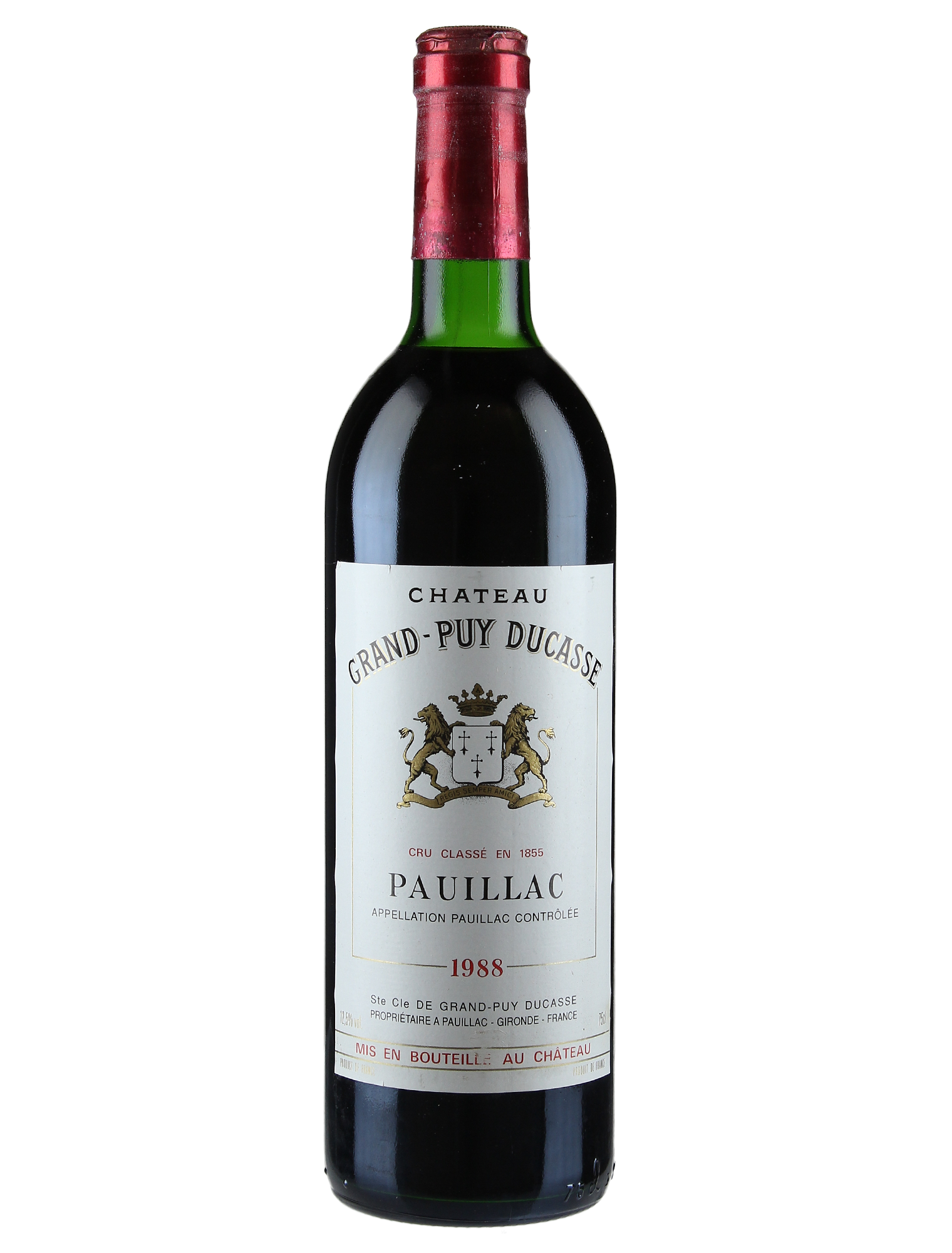 Château Grand-Puy Ducasse Château Grand-Puy Ducasse 2018 — PNG format 1520×2000 pixels