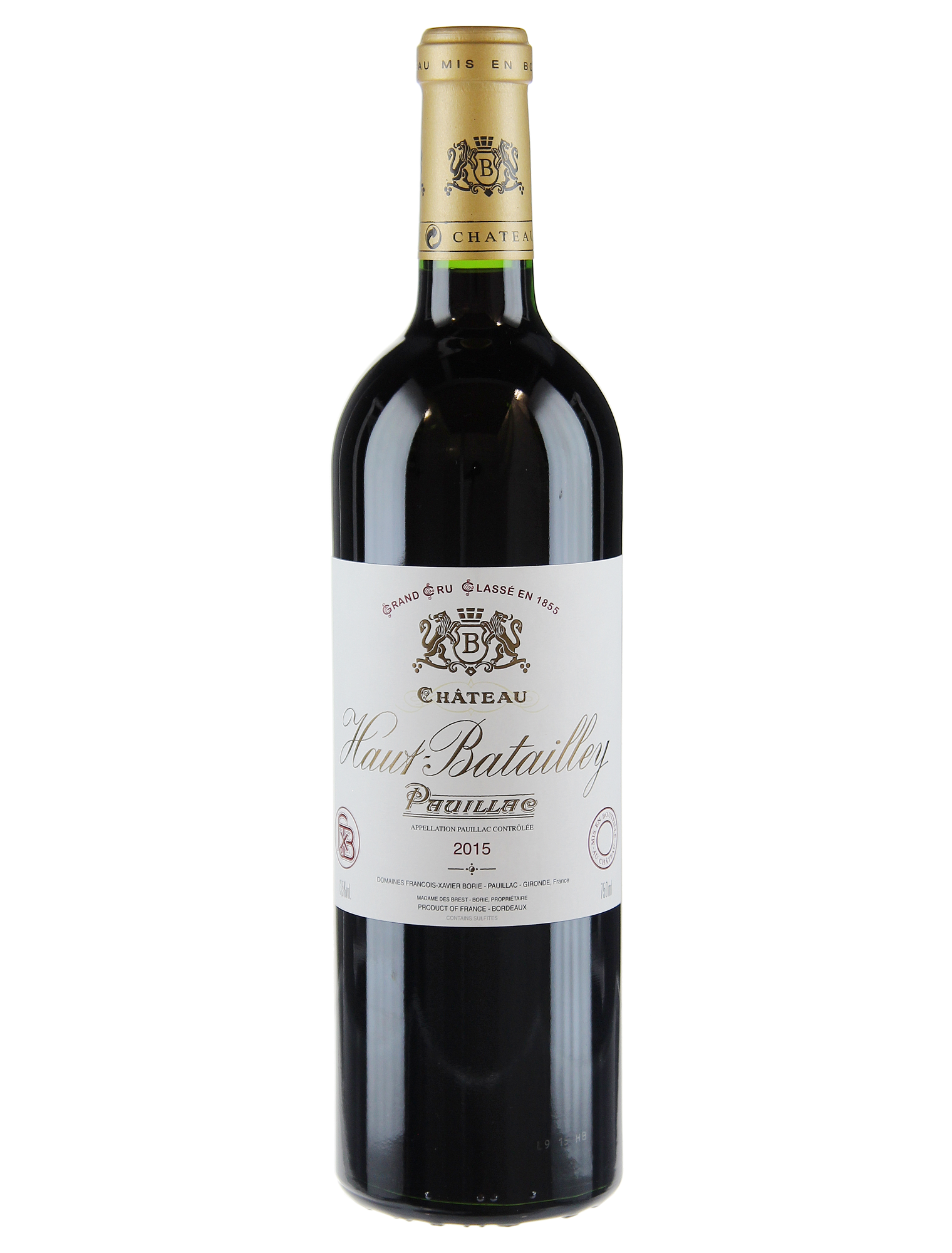 Château Haut Batailley Château Haut Batailley 2015 — PNG format 1520×2000 pixels