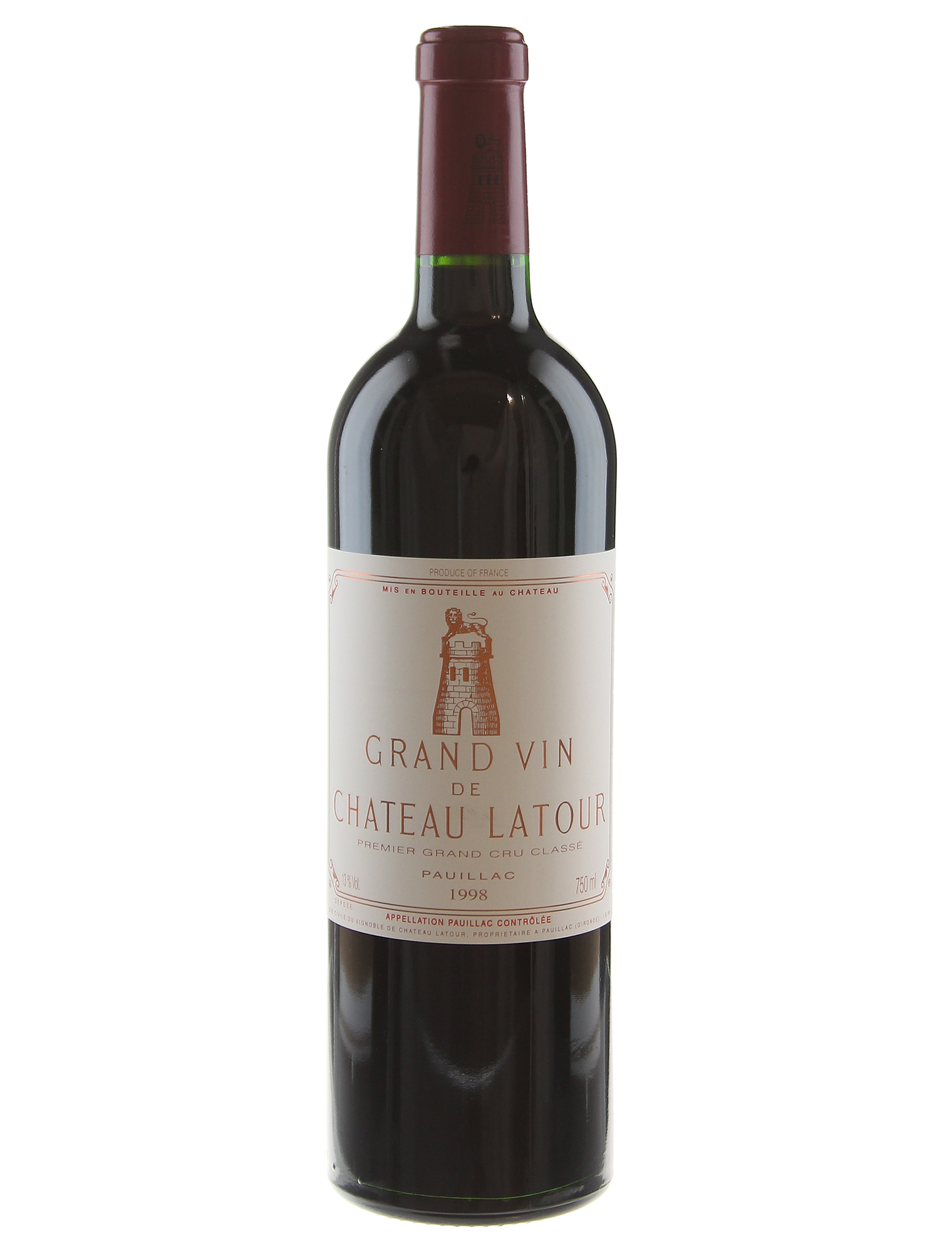 Château Latour Château Latour 1998 — PNG format 1520×2000 pixels