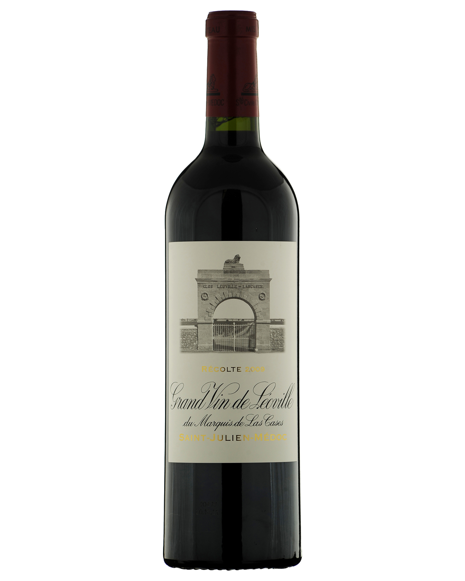 Château Léoville-Las-Cases Saint-Julien 2009 — PNG format 1600×2000 pixels