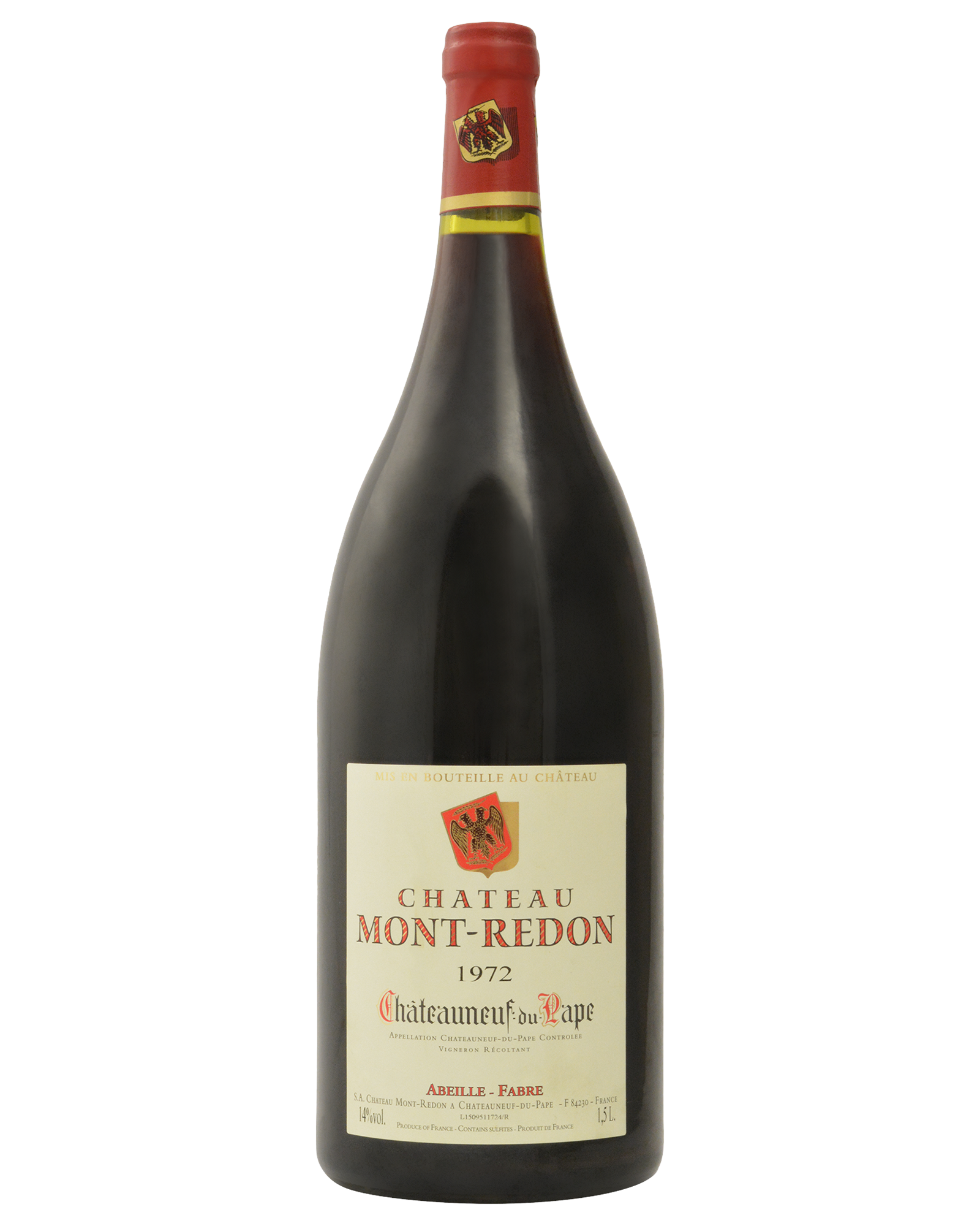 Château Mont-Redon Châteauneuf-du-Pape 1972 Magnum 1.5L — PNG format 1600×2000 pixels
