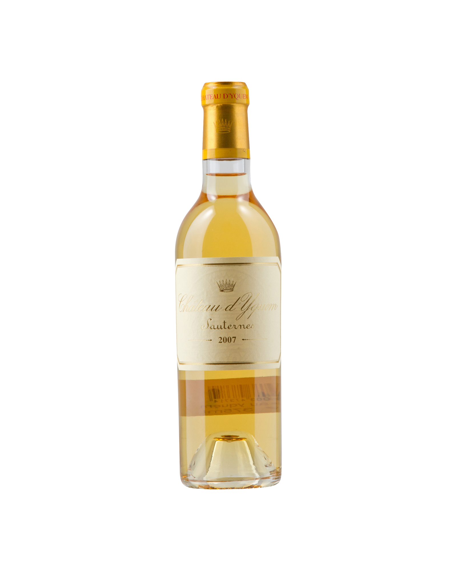 Château d’Yquem Sauternes 2007 375mL — PNG format 1600×2000 pixels