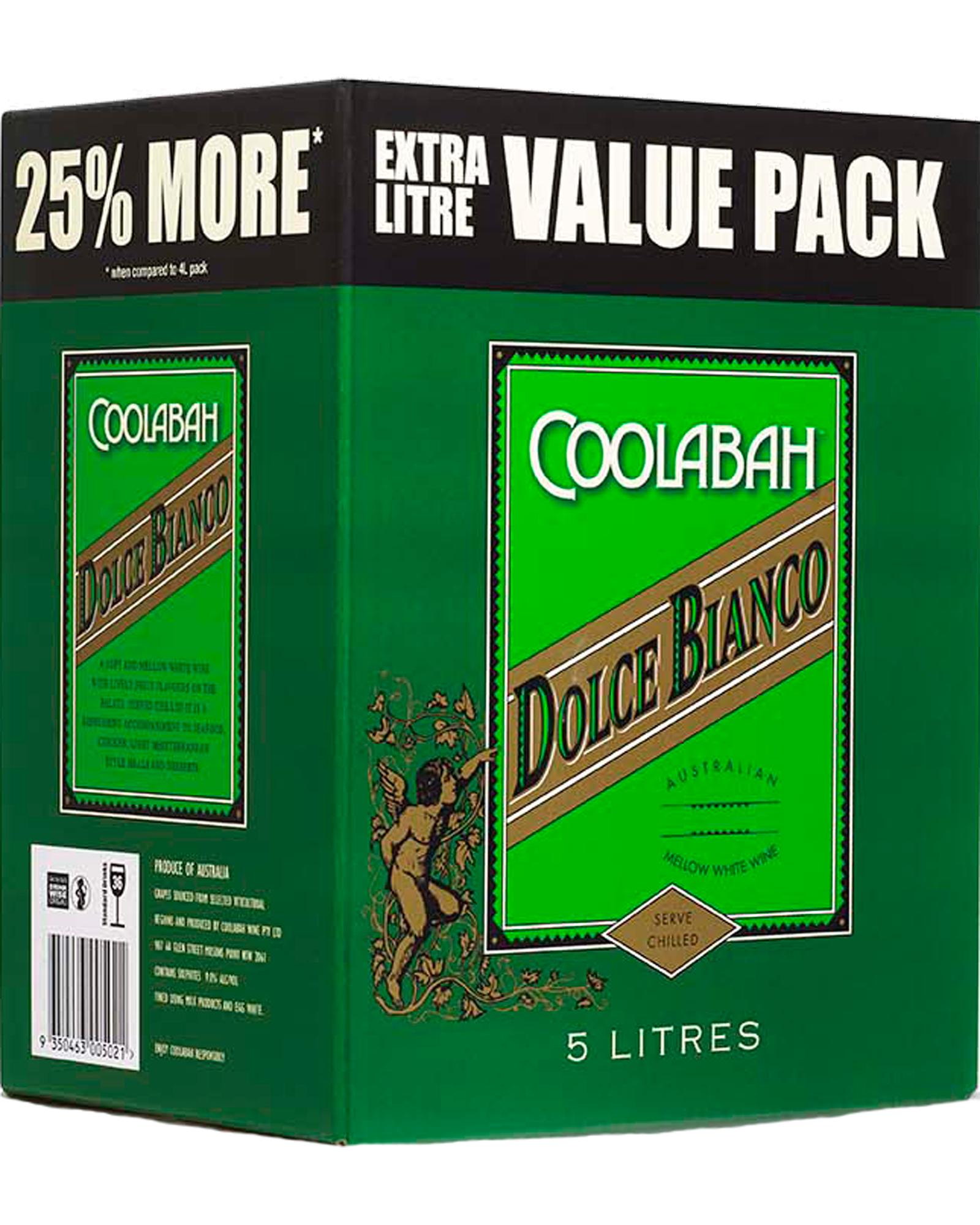 Coolabah Dolce Bianco Cask 5L — PNG format 1600×2000 pixels