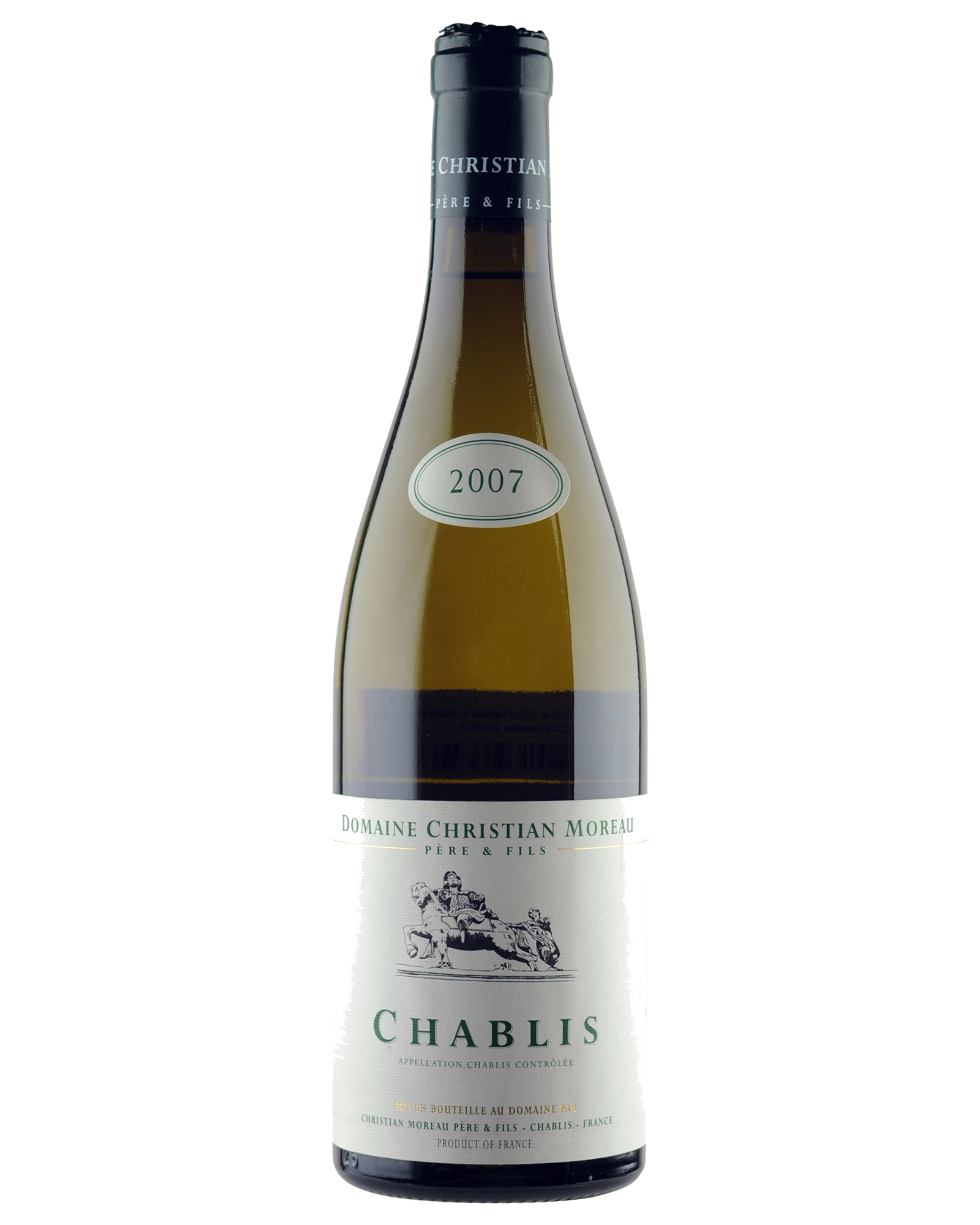 Domaine Christian Moreau Chablis 2007 — PNG format 1600×2000 pixels
