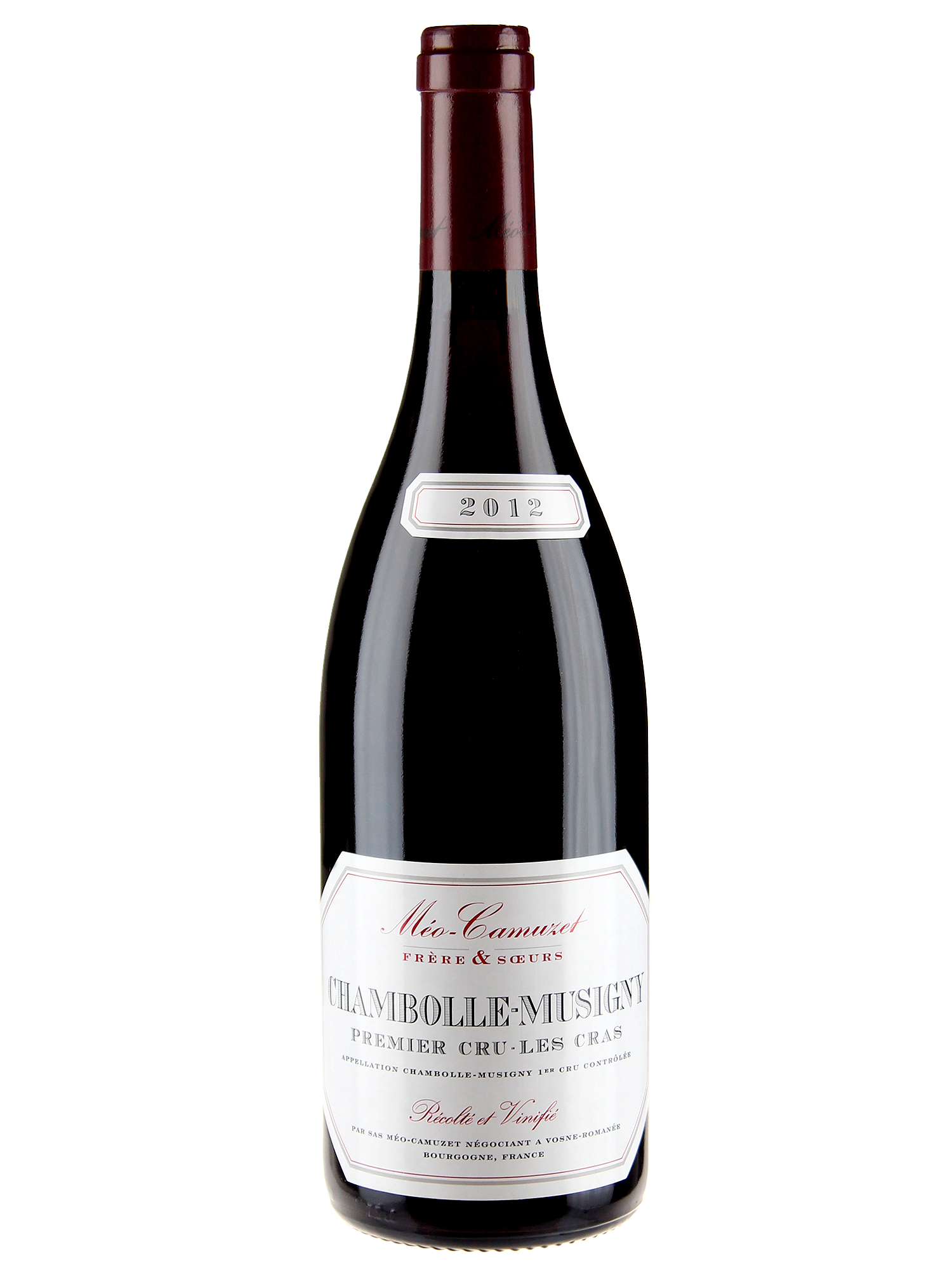 Domaine Méo-Camuzet Chambolle Musigny les Cras 2017 — PNG format 1500×2000 pixels