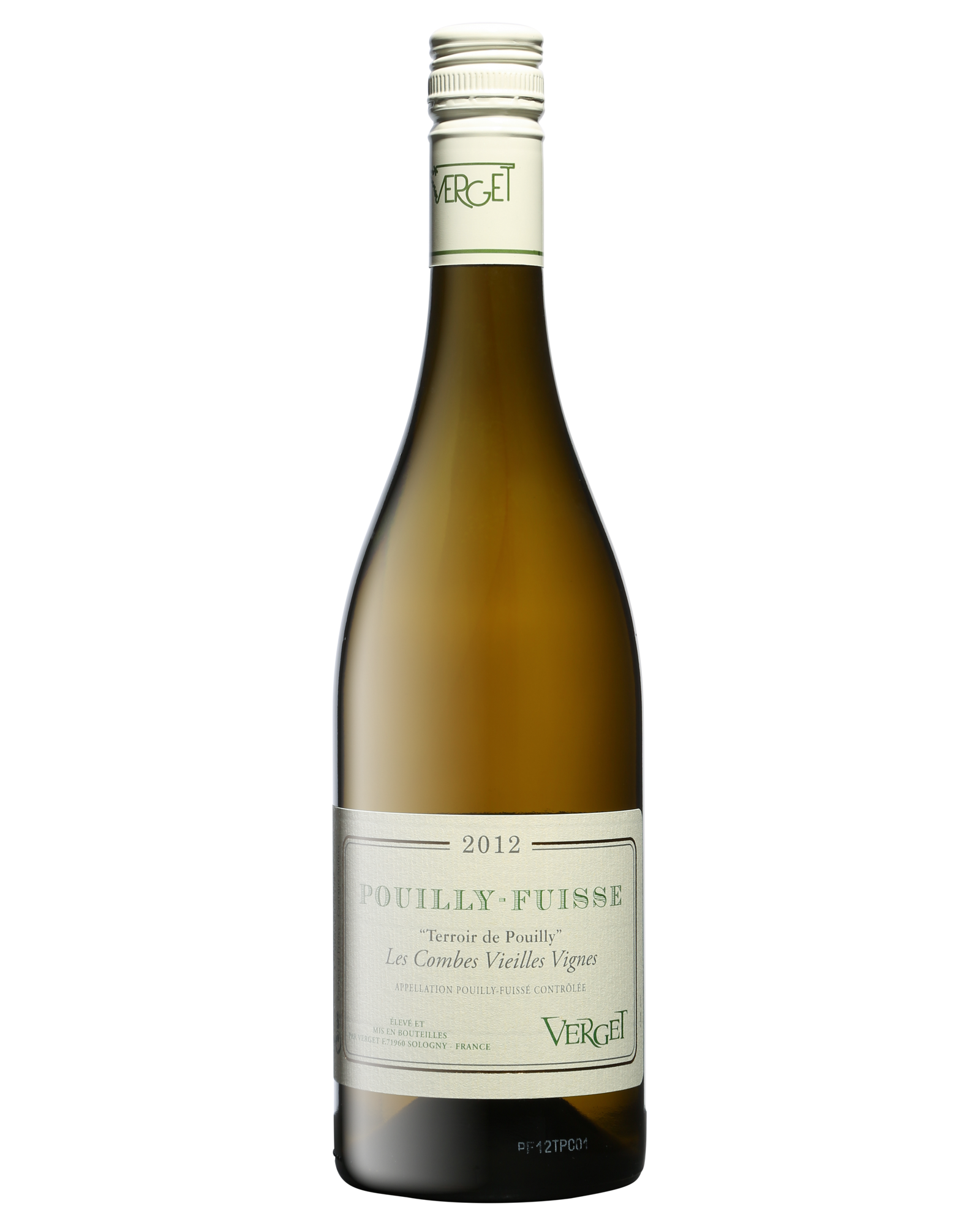 Domaine Verget Pouilly Fuisse Terroir de Pouilly Les Combes Vieilles Vignes 2015 — PNG format 1600×2000 pixels