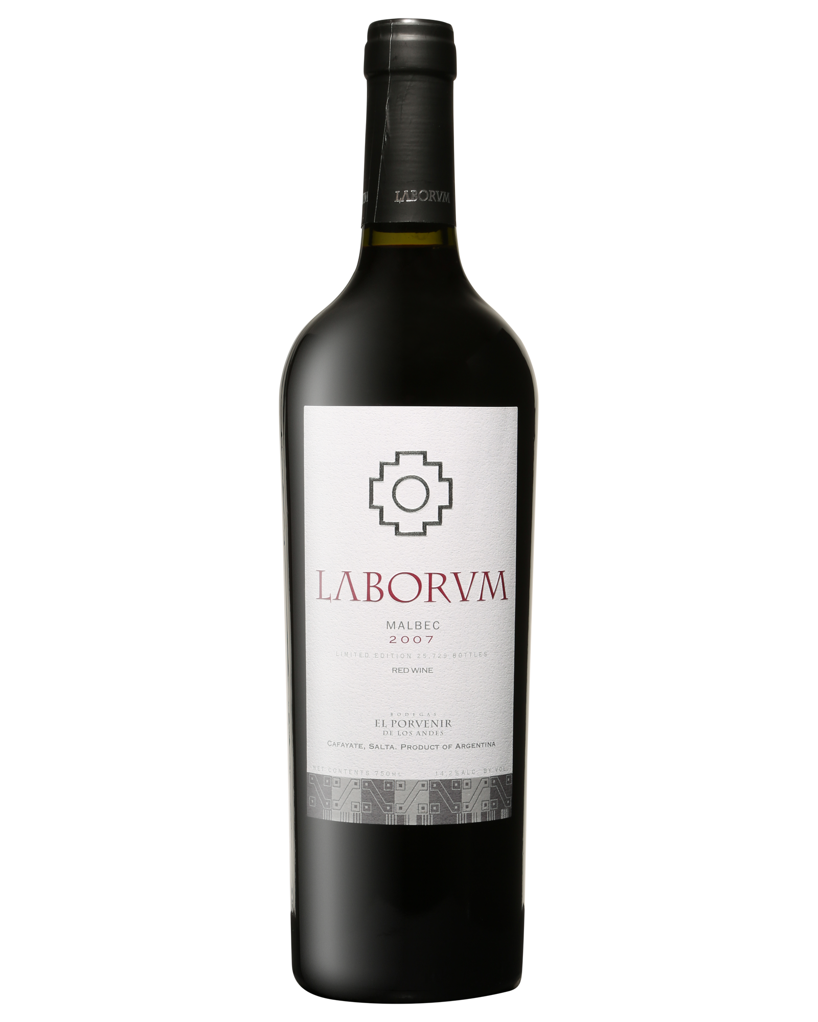 El Porvenir Laborum Single Vineyard Malbec 2007 — PNG format 1600×2000 pixels