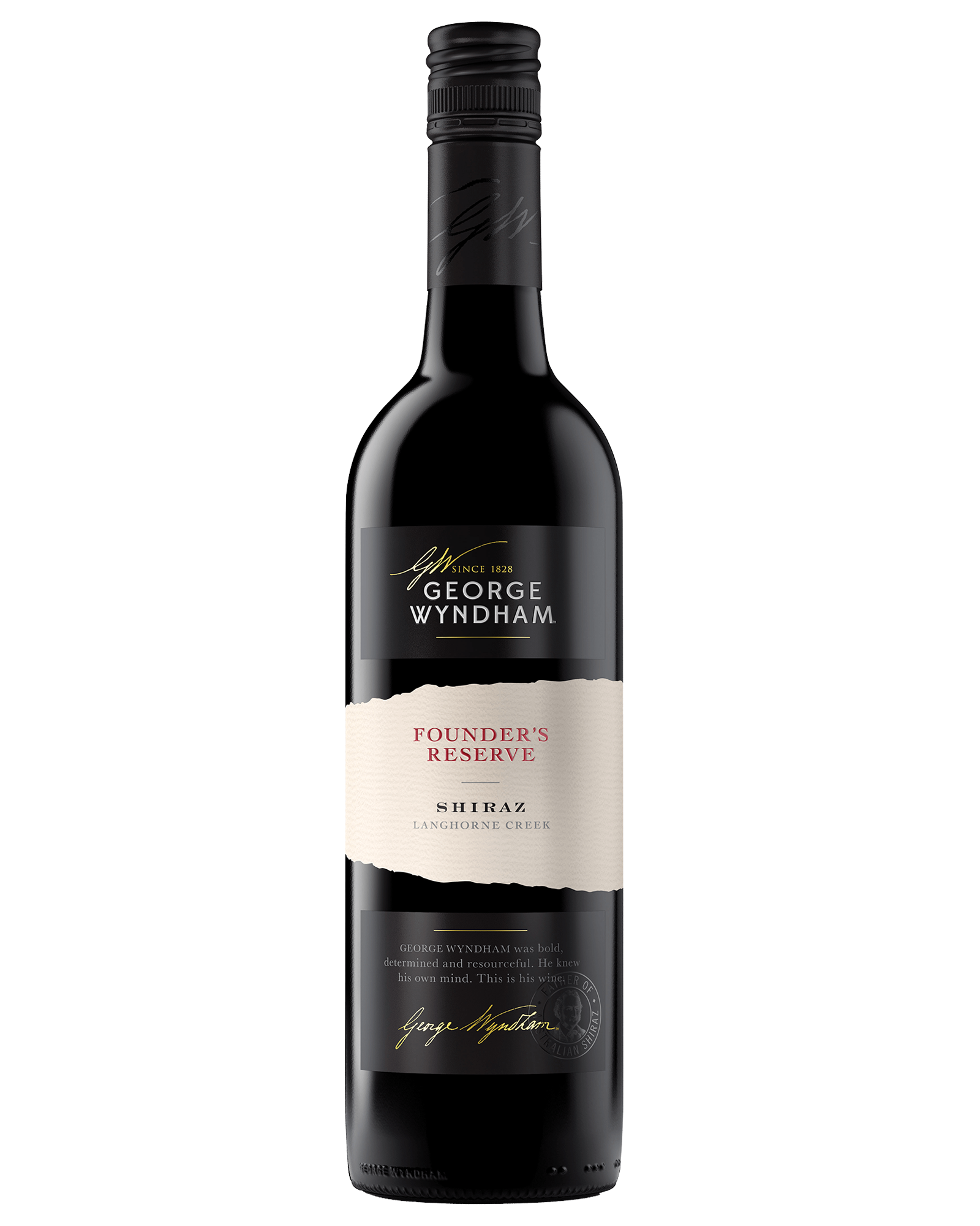 George Wyndham Langhorne Creek Shiraz 2012 — PNG format 1600×2000 pixels