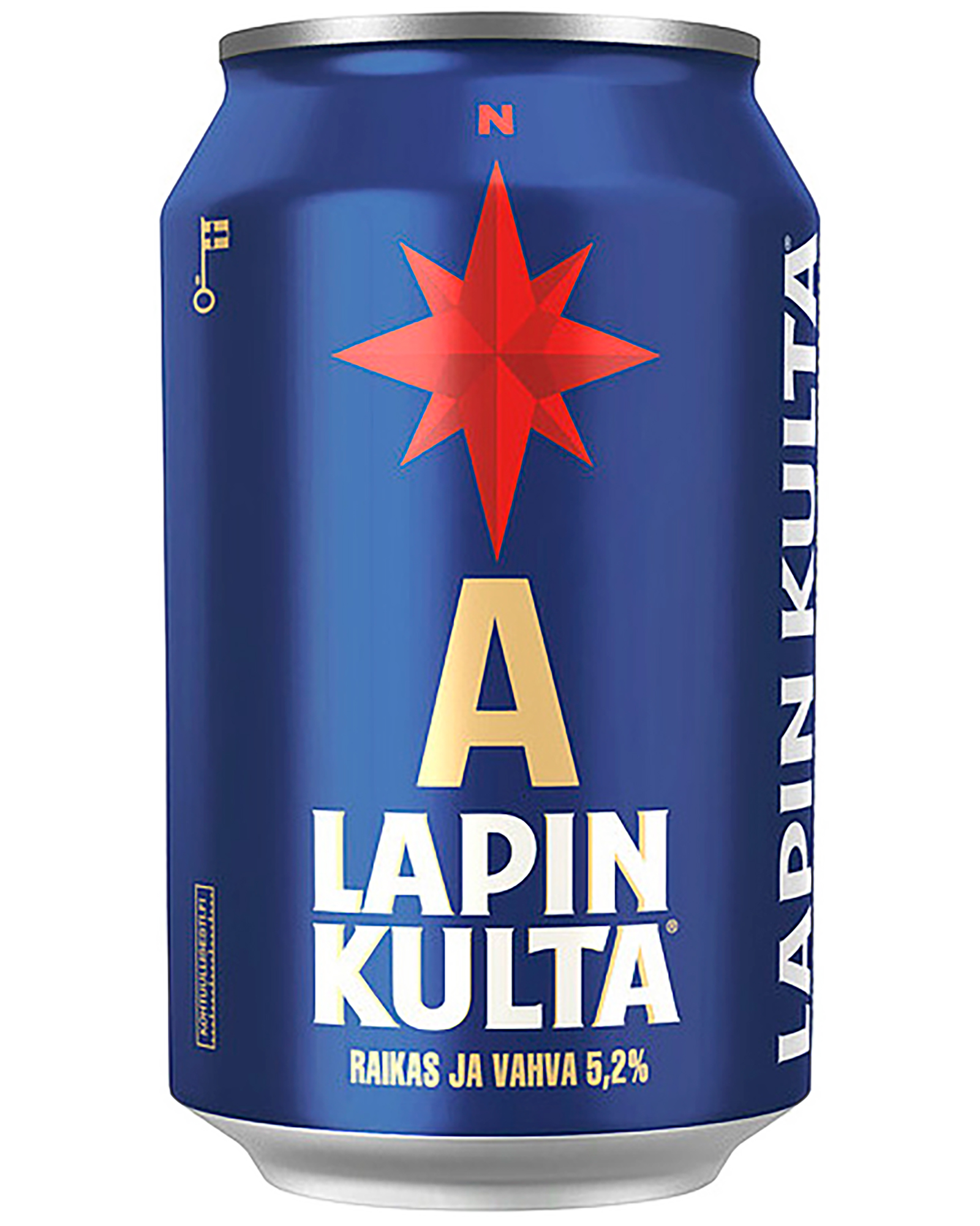 Hartwall Lapin Kulta A can — PNG format 1600×2000 pixels