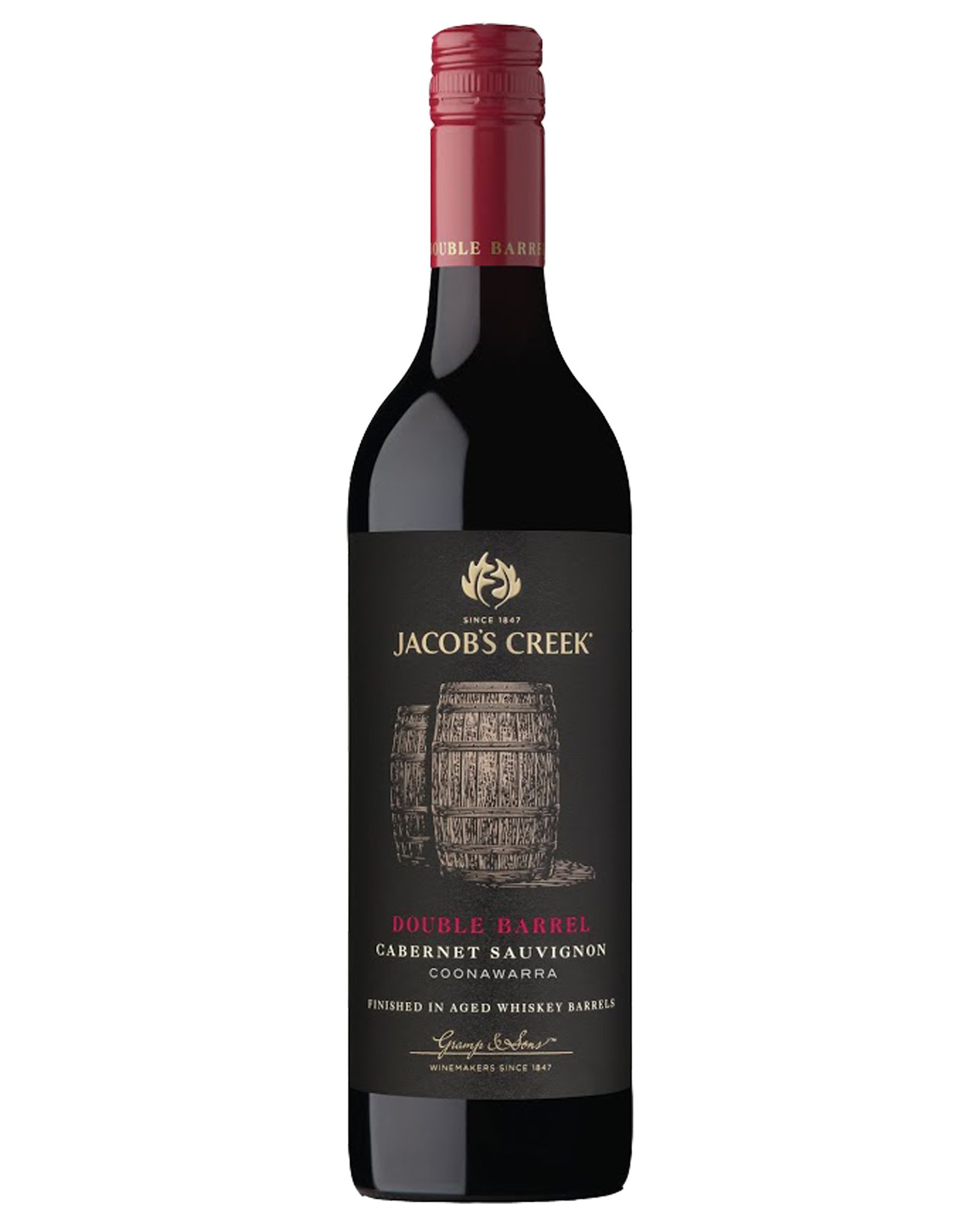 Jacob’s Creek Double Barrel Cabernet Sauvignon 2013 — PNG format 1600×2000 pixels