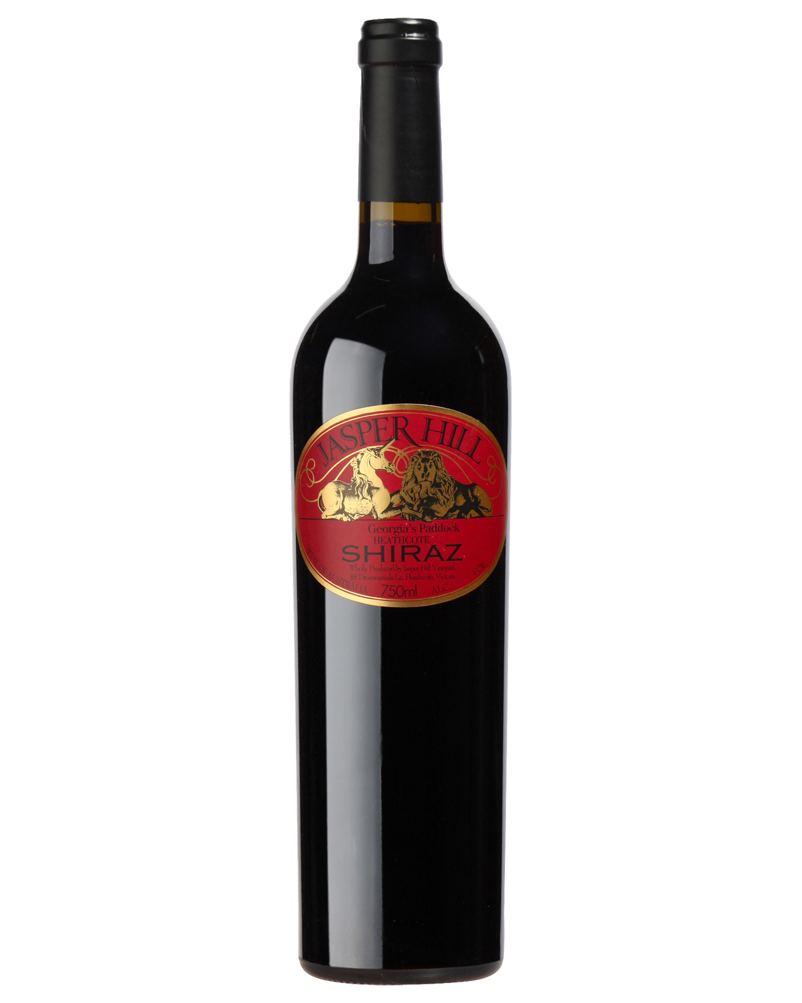 Jasper Hill Georgia’s Paddock Shiraz 1999 — PNG format 1600×2000 pixels
