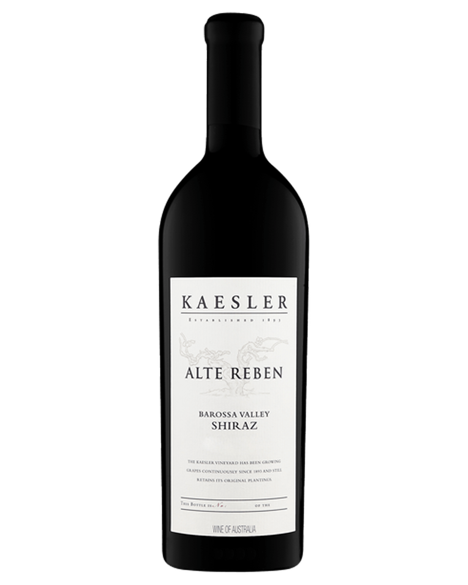 Kaesler Alte Reben Shiraz 2008 — PNG format 1600×2000 pixels