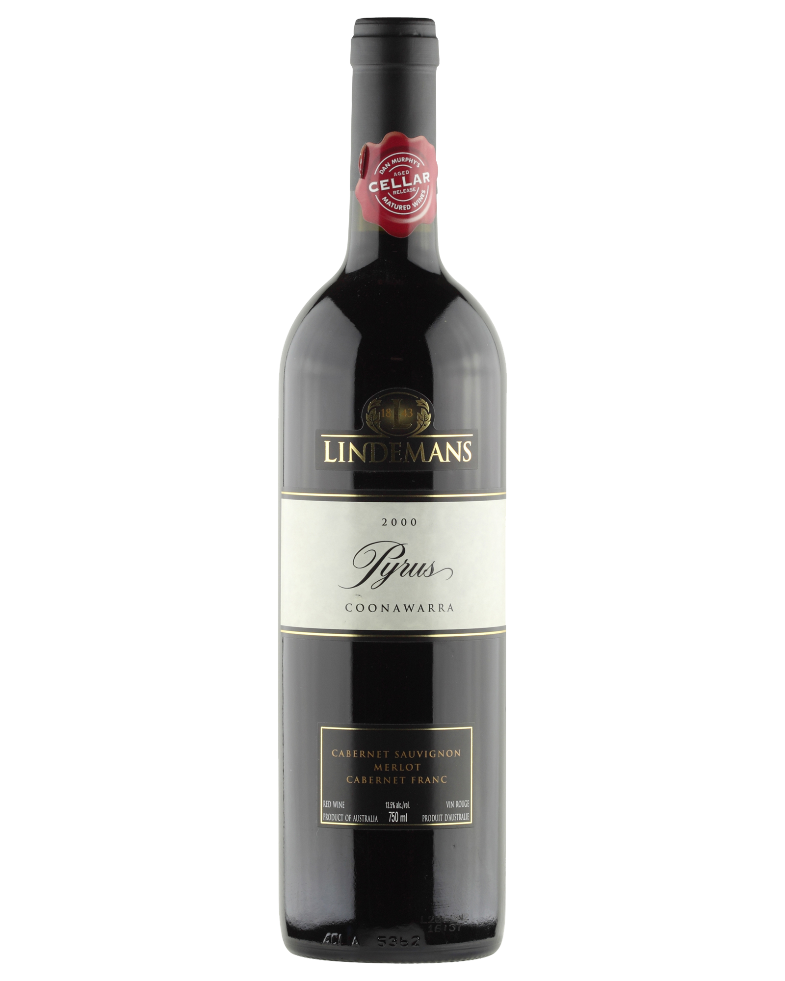 Lindeman’s Coonawarra Trio Pyrus Cabernet Blend 2000 — PNG format 1600×2000 pixels