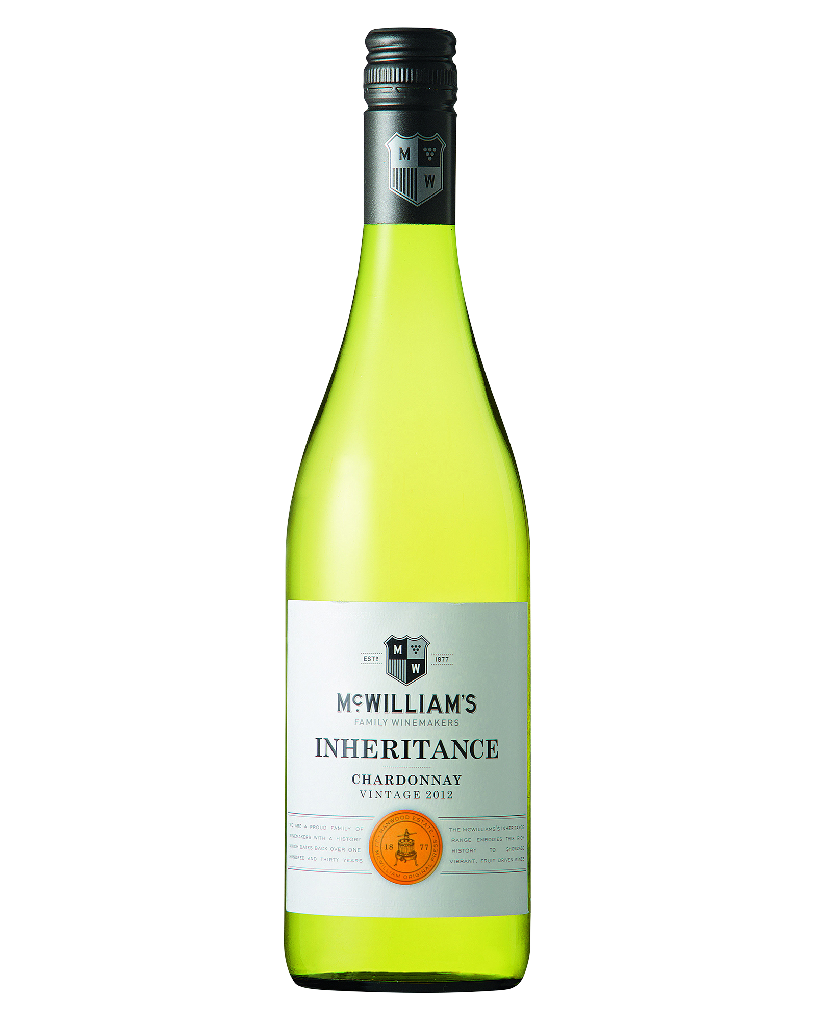 McWilliam’s Inheritance Chardonnay — PNG format 1600×2000 pixels