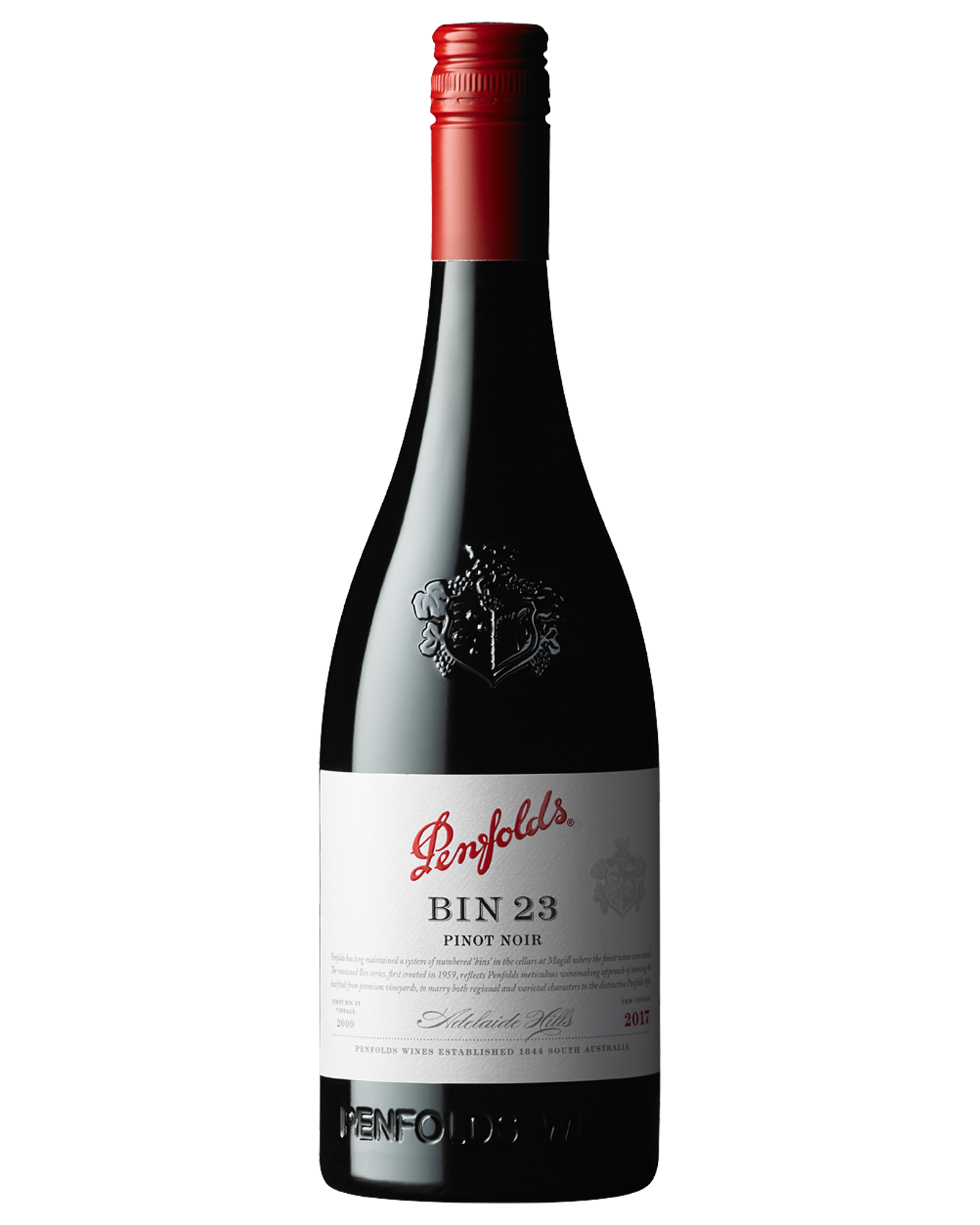 Penfolds Bin 23 Pinot Noir 2017 — PNG format 1600×2000 pixels