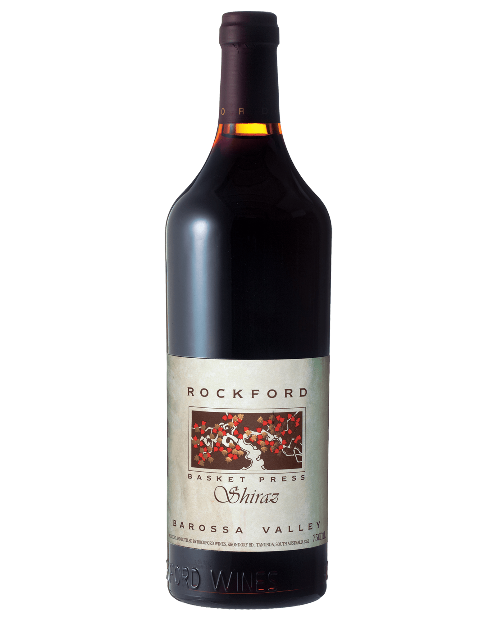 Rockford Basket Press Shiraz 2012 — PNG format 1600×2000 pixels