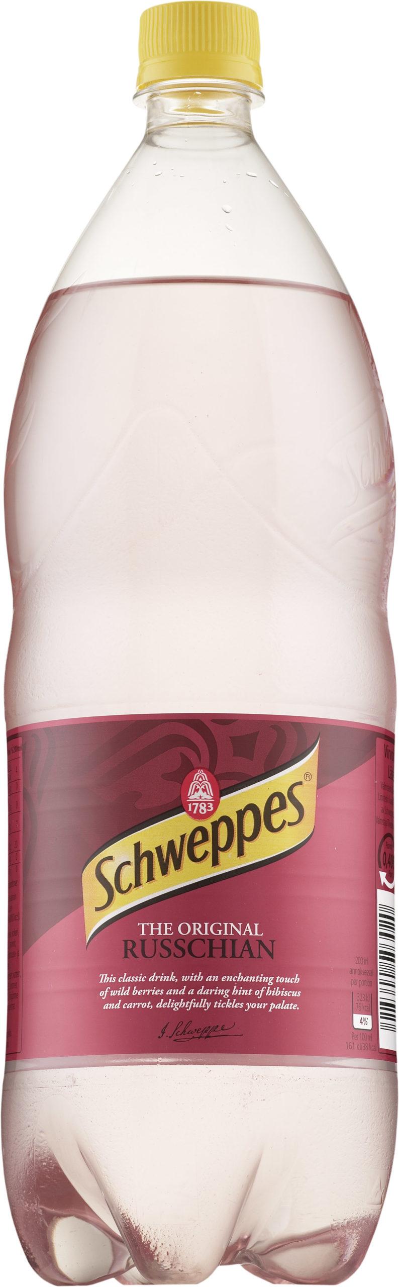 Sinebrychoff Schweppes Russchian plastic bottle — JPG format 794×2560 pixels
