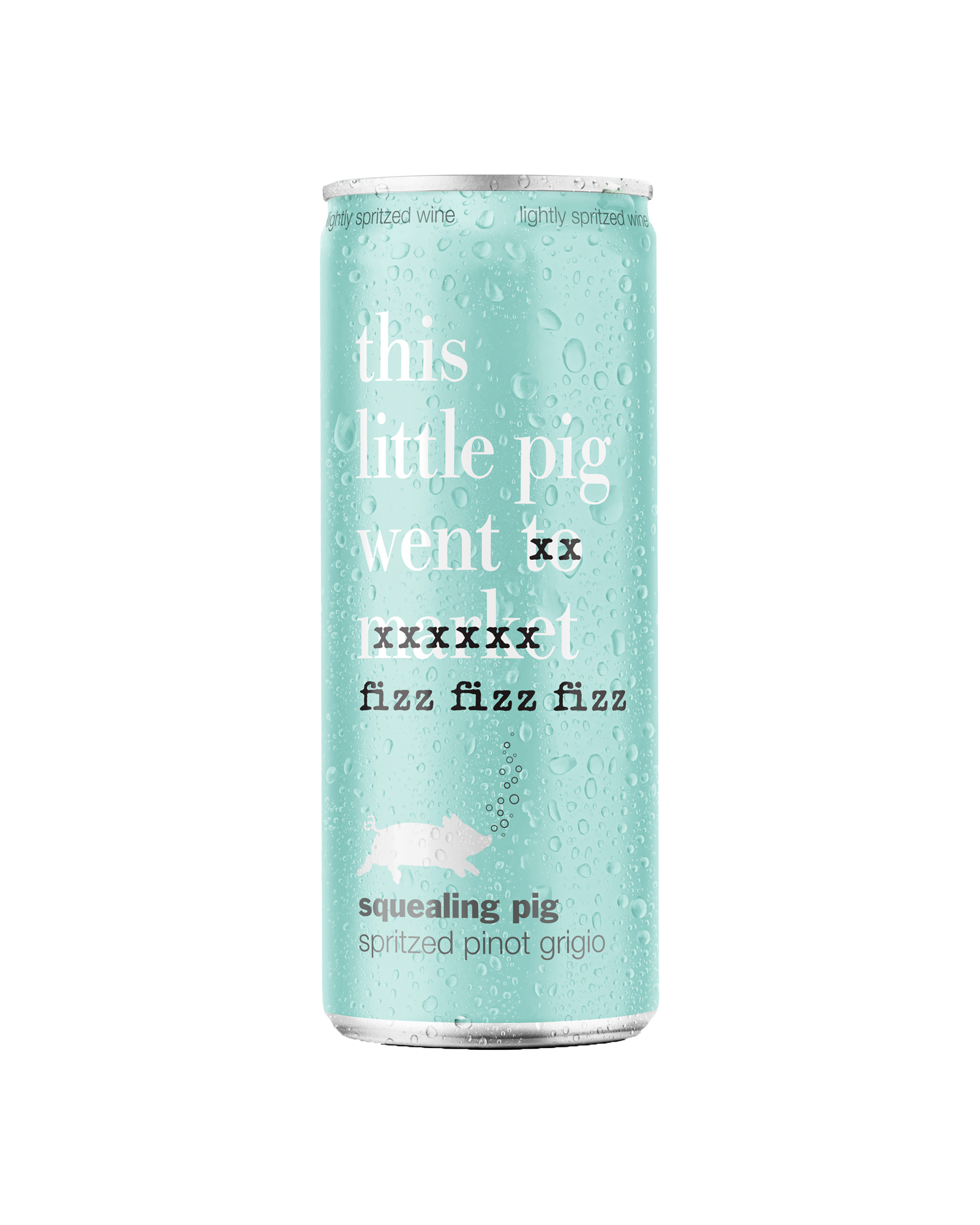 Squealing Pig Spritzed Pinot Grigio Cans 250mL — PNG format 1600×2000 pixels