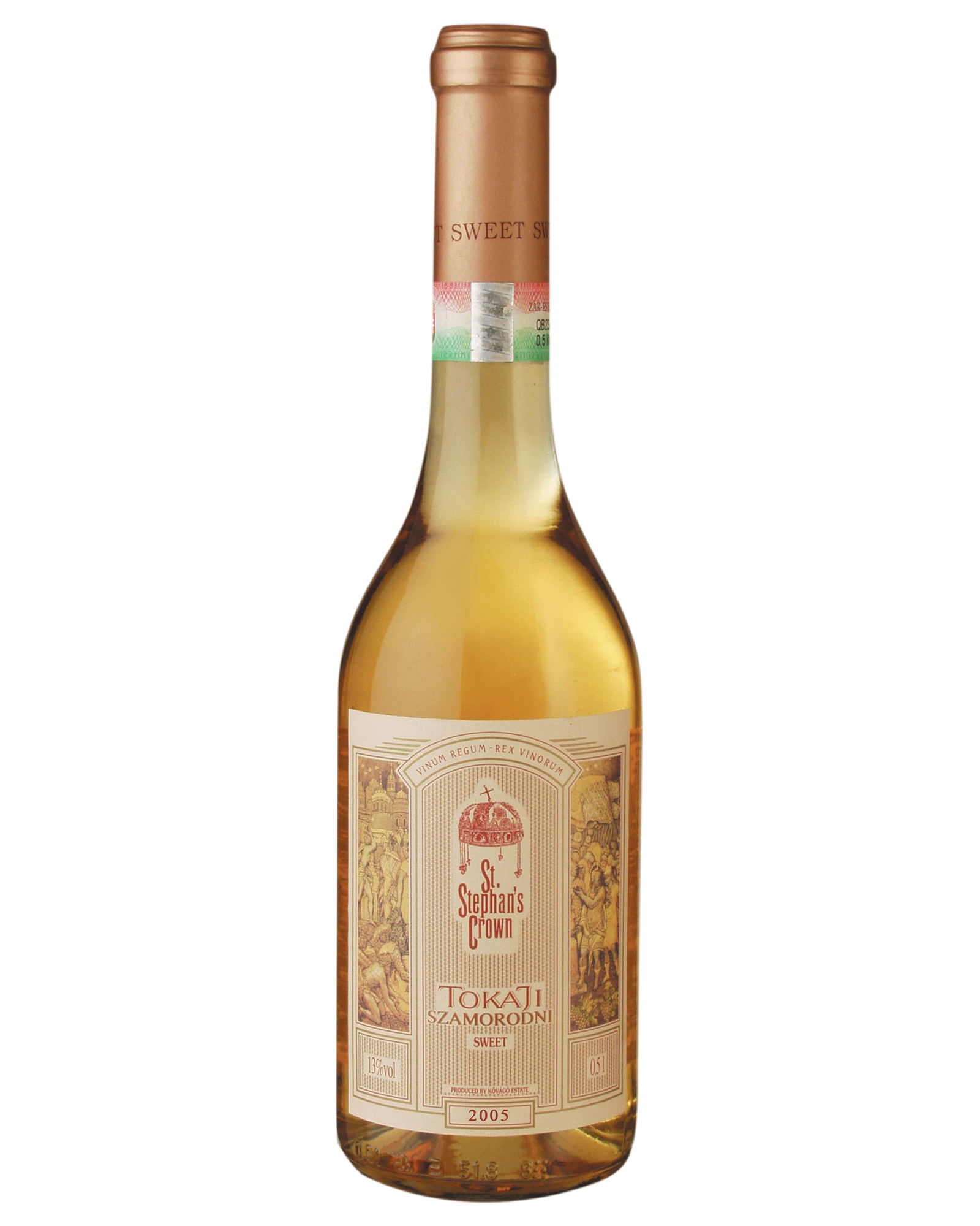 St Stephan’s Crown 3 Puttonyos Tokaji Aszu 500mL — PNG format 1600×2000 pixels