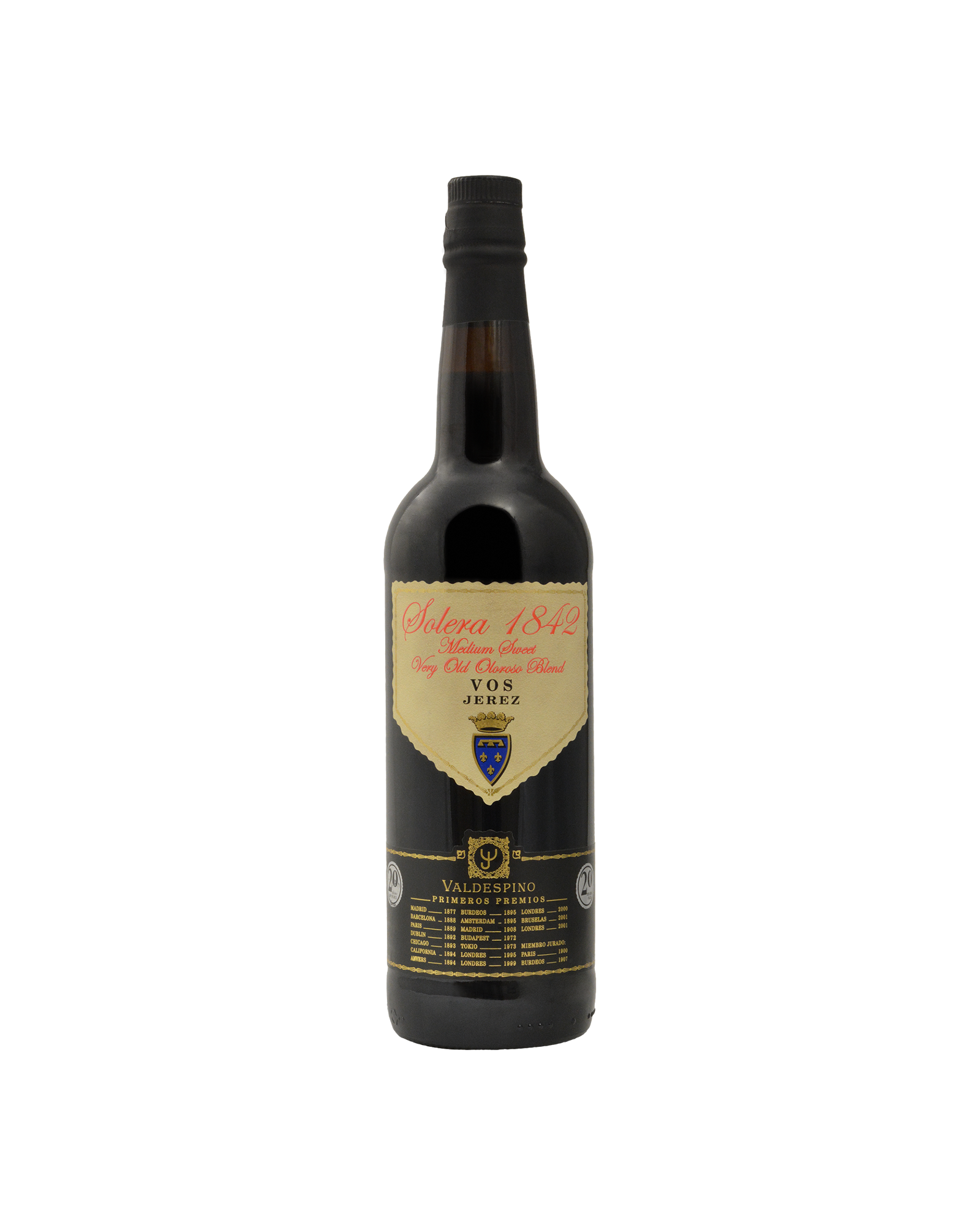 Valdespino VOS Medium Oloroso Solera 375mL — PNG format 1600×2000 pixels