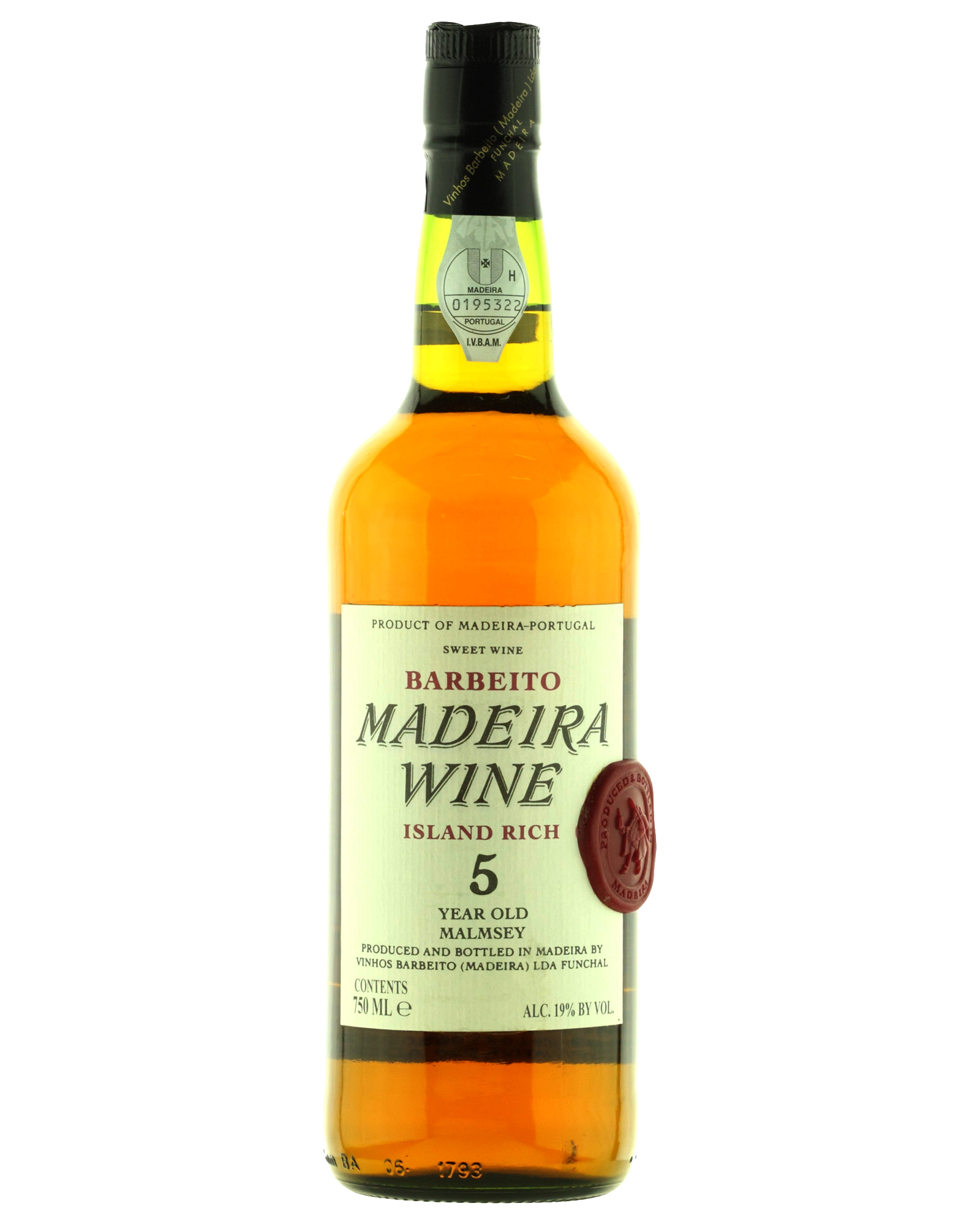 Vinhos Barbieto 5 Year Old Malmsey — PNG format 1600×2000 pixels