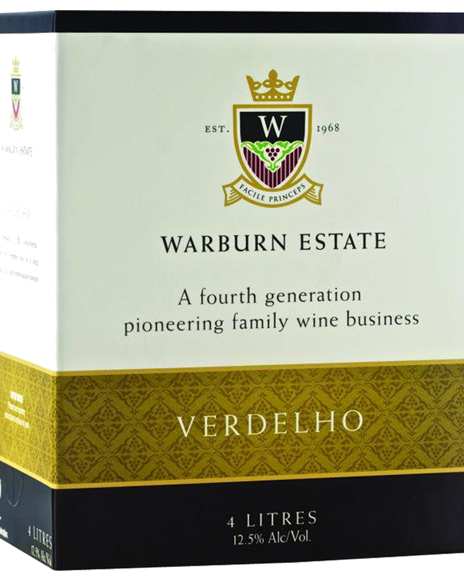 Warburn Premium Verdelho Cask 4L — PNG format 1600×2000 pixels