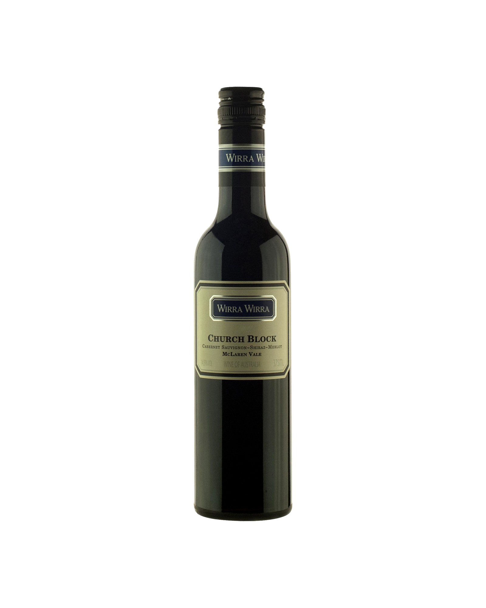 Wirra Wirra Church Block Cabernet Shiraz Merlot 375mL — PNG format 1600×2000 pixels