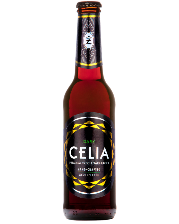 Zatecky pivovar Celia Dark Gluten Free Lager — PNG format 1600×2000 pixels