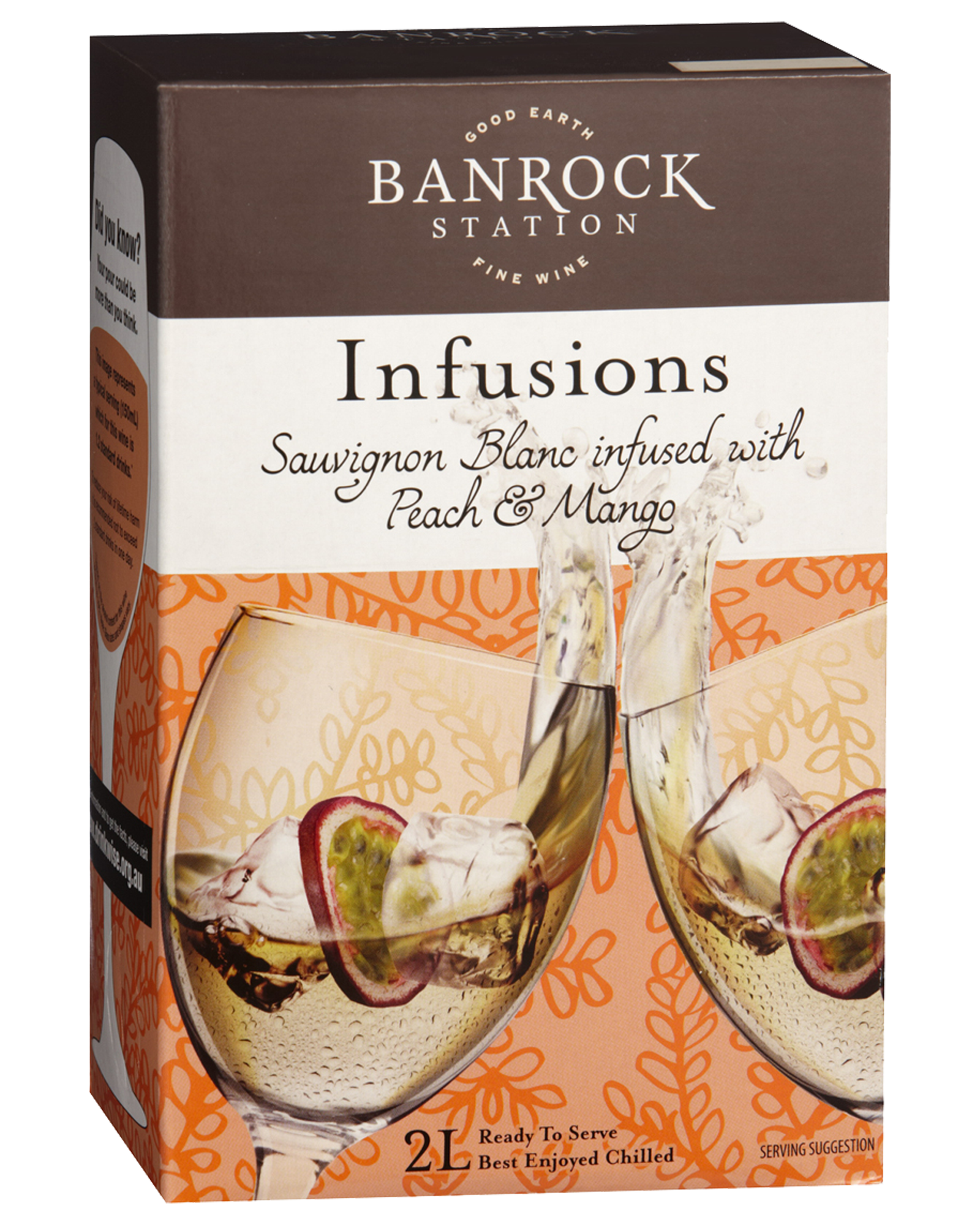 Banrock Station Infusions Sauvignon Blanc infused with Peach & Mango Cask 2L
