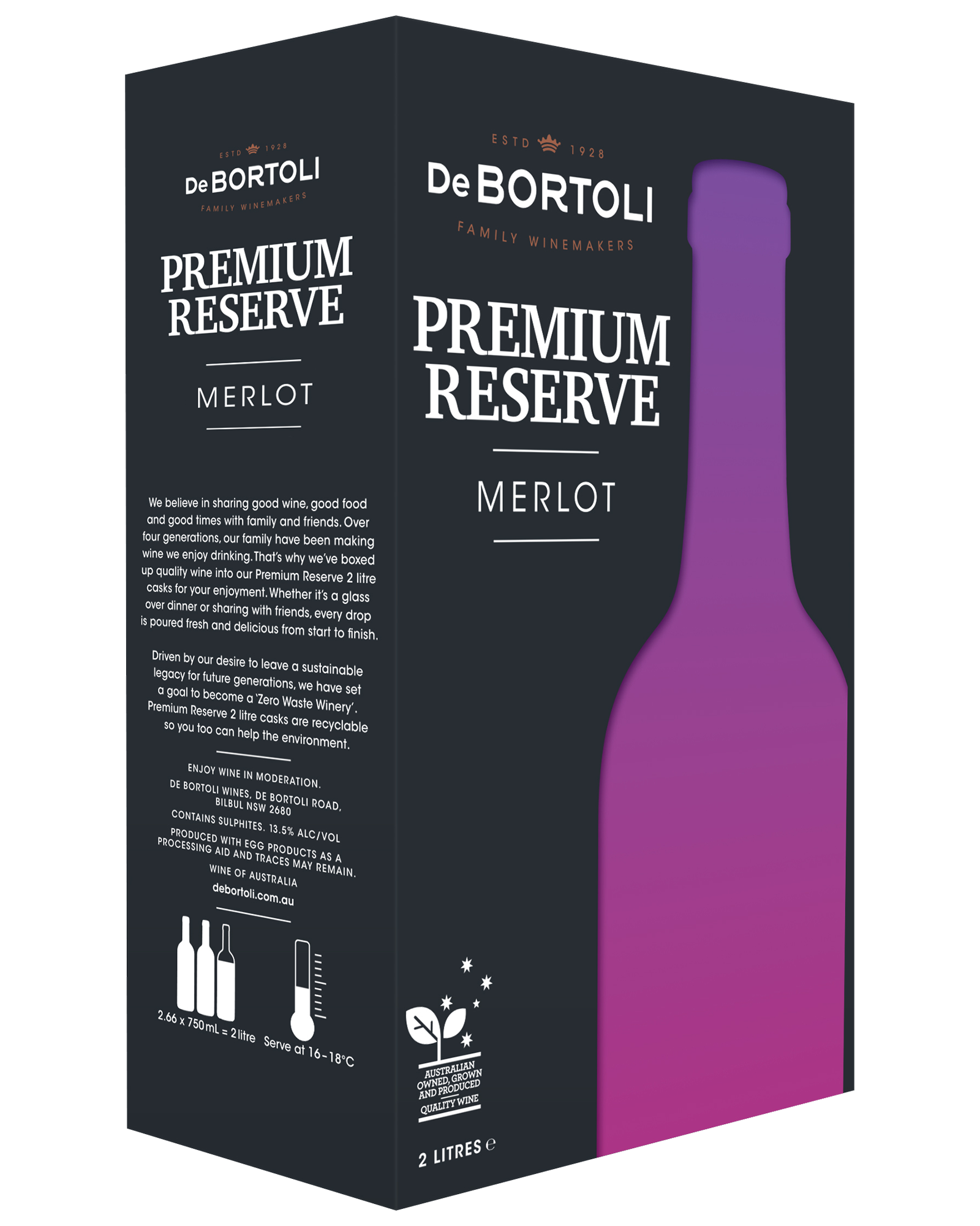 De Bortoli Premium Reserve Merlot Cask 2L