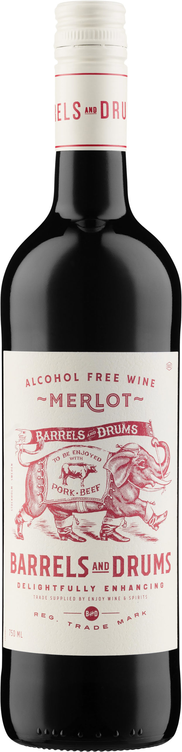 Enjoy Wine & Spirits Barrels, Drums Merlot Alcohol Free