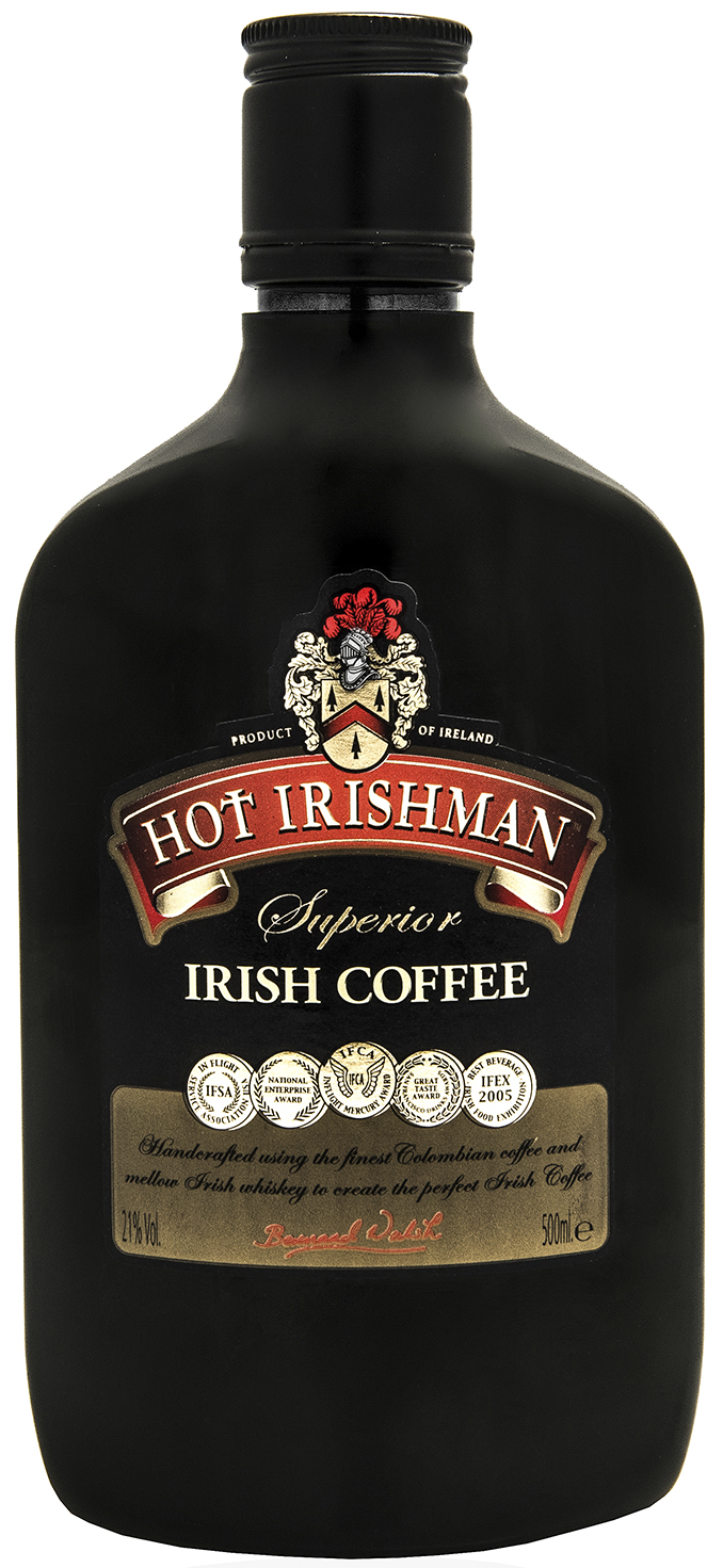 Hot Irishman Irish Coffee plastic bottle