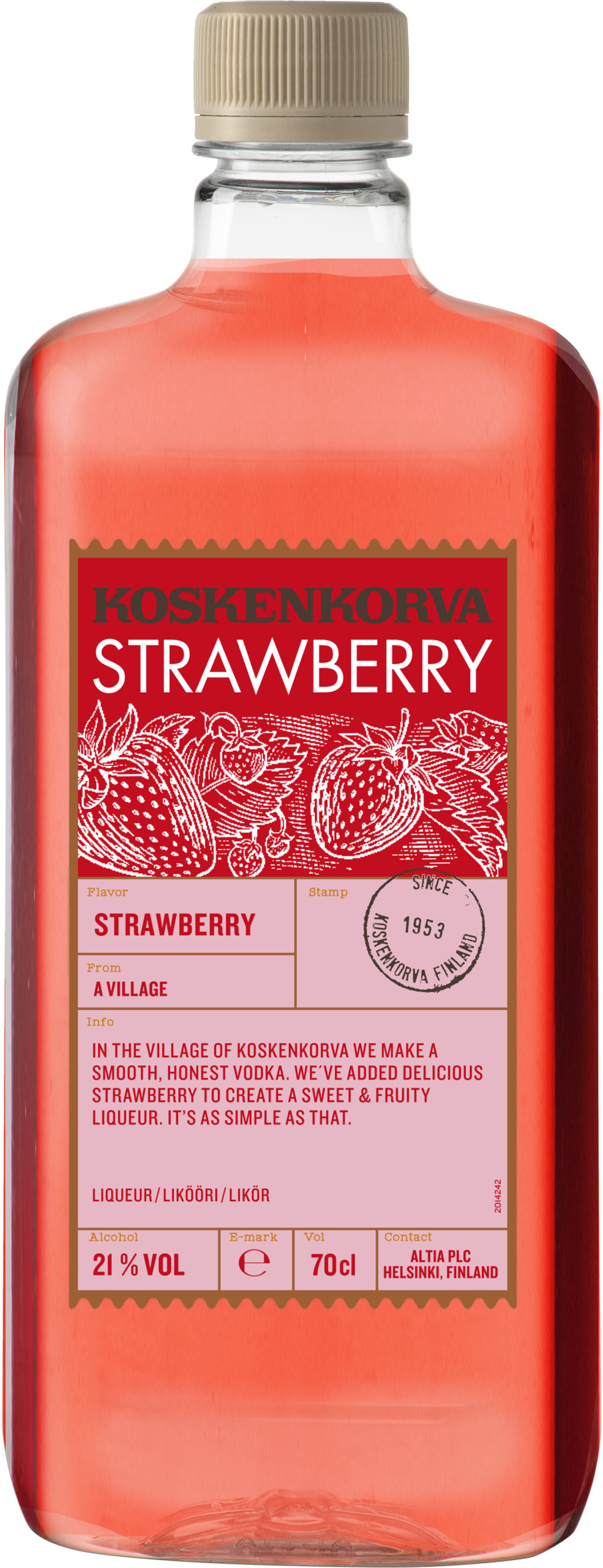 Koskenkorva The Original Strawberry plastic bottle