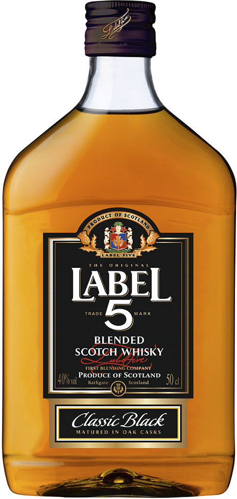 Label 5 Blended Scotch Whisky 500ml plastic bottle