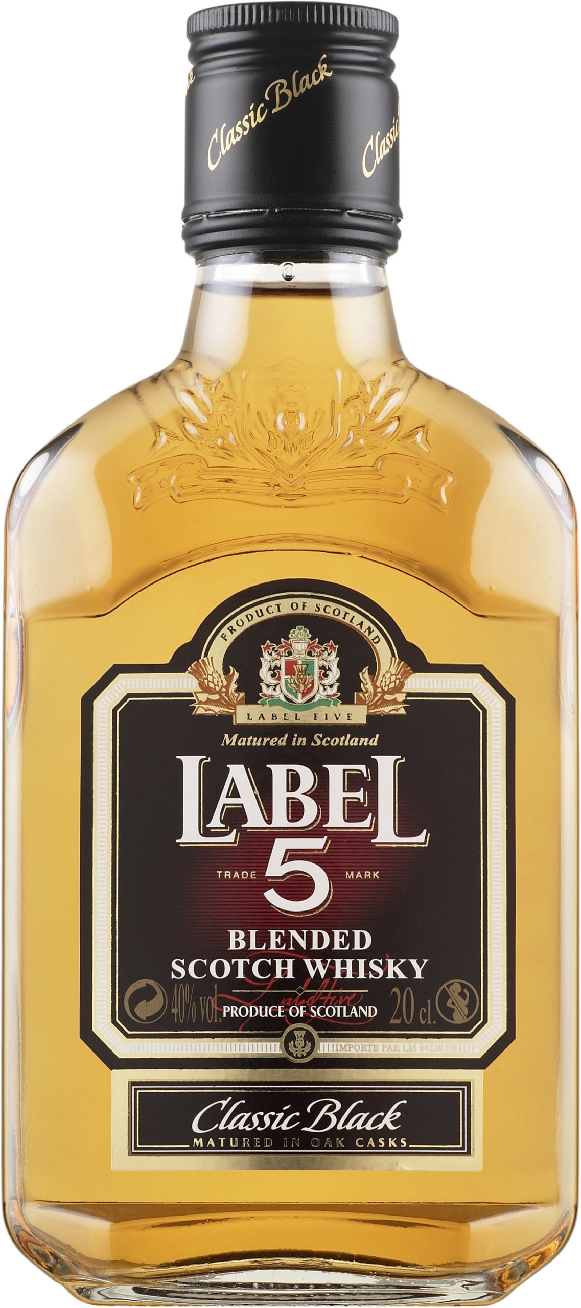 Label 5 Blended Scotch Whisky 200ml plastic bottle